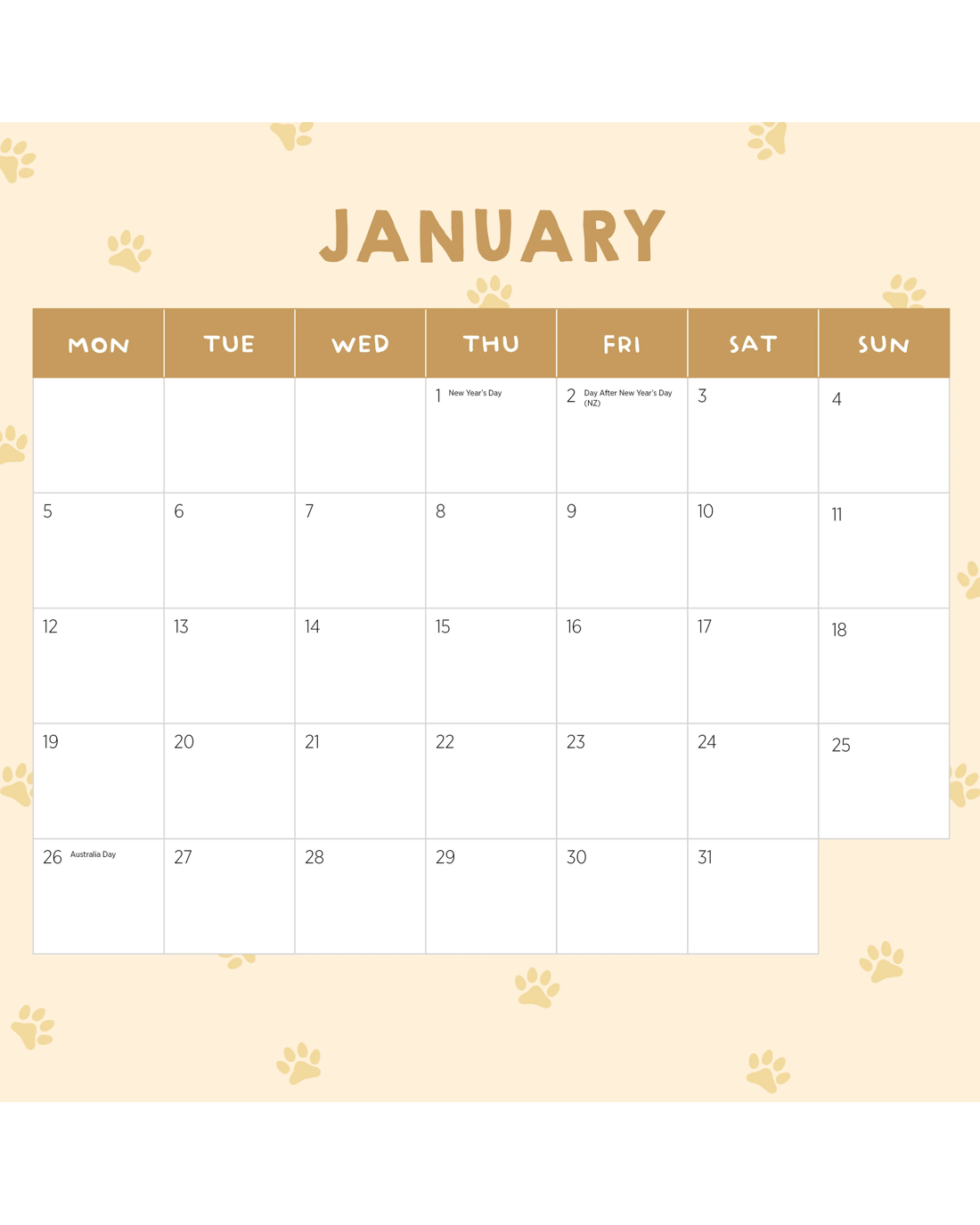 3 Doggy Shenanigans 2026 Calendar, 3 of 4