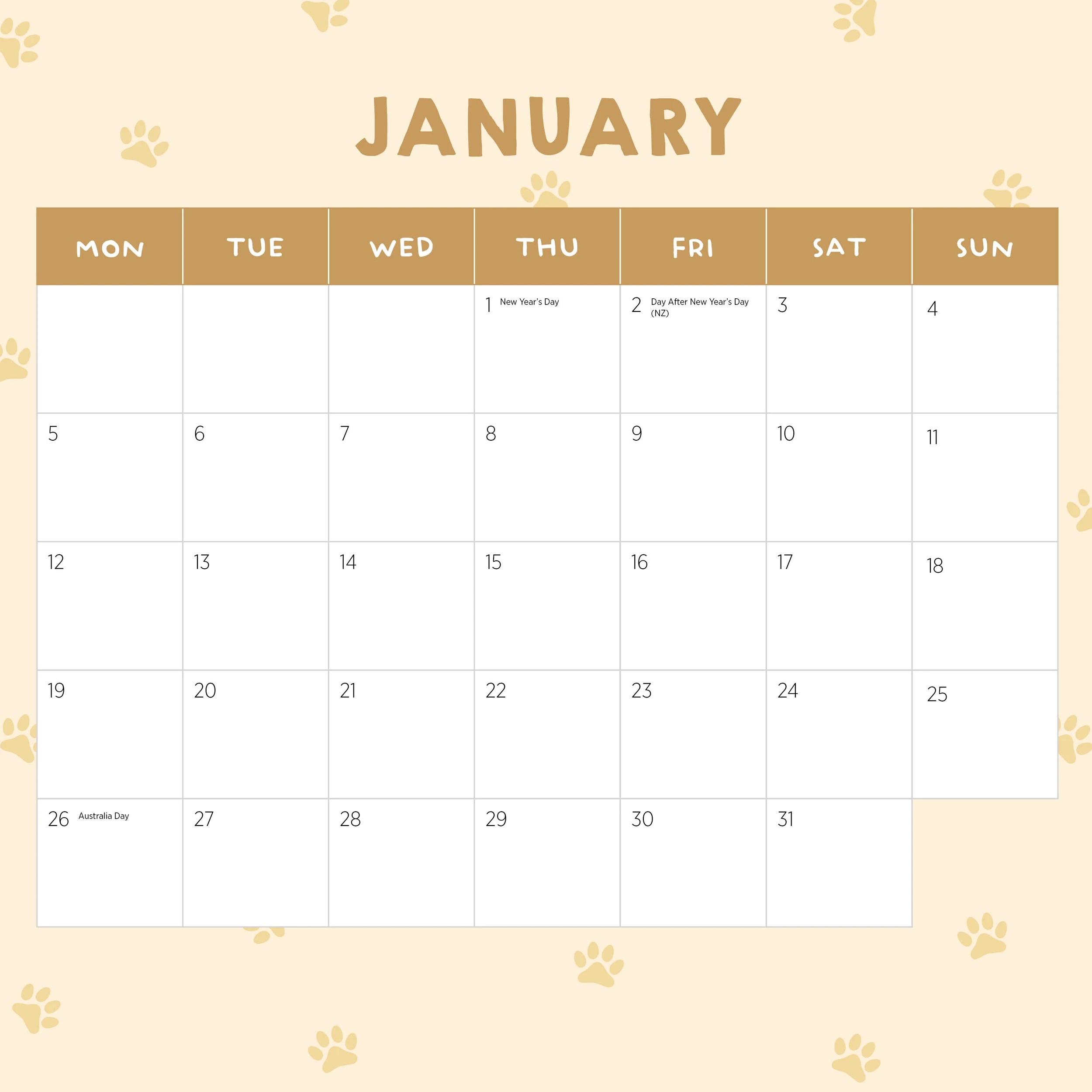 3 Doggy Shenanigans 2026 Calendar, 3 of 4