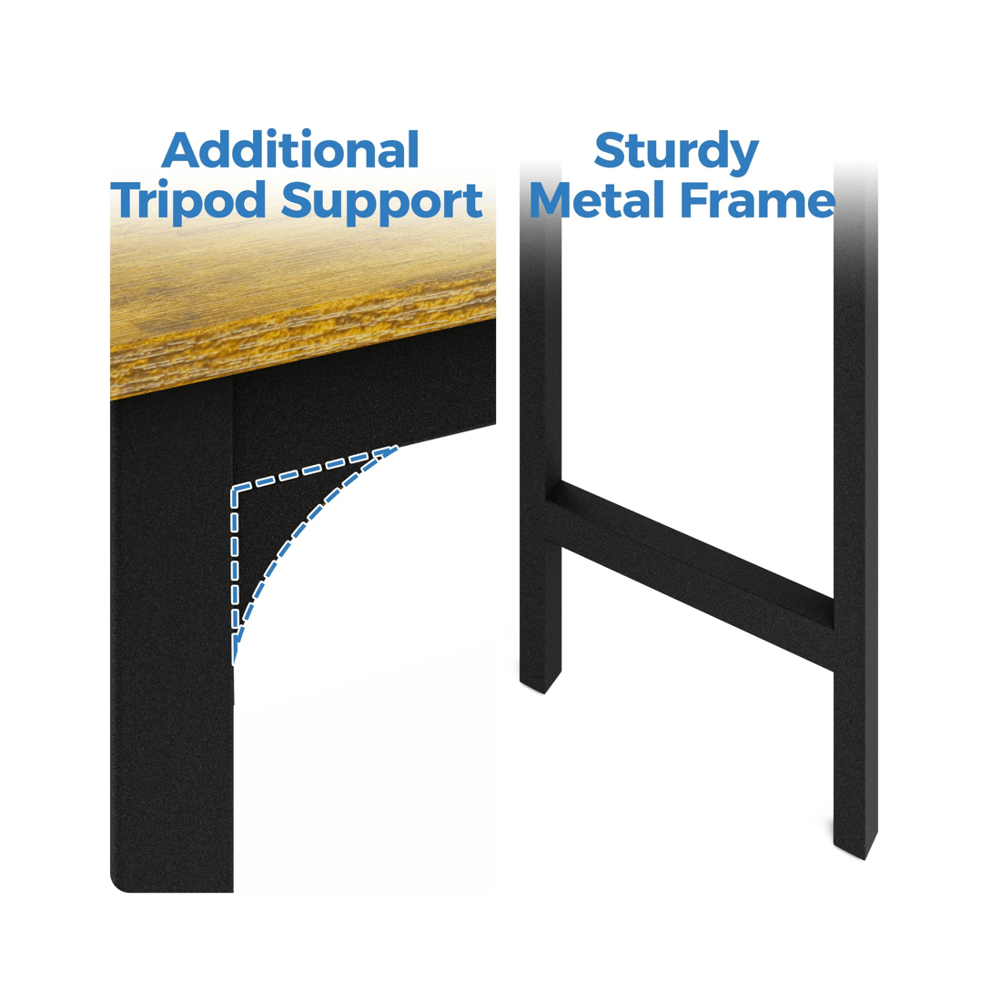 6 Advwin 3 Pcs Dining Table Chair Set Kitchen Table W/2 Bench Dinner Table Walnut, 6 of 6