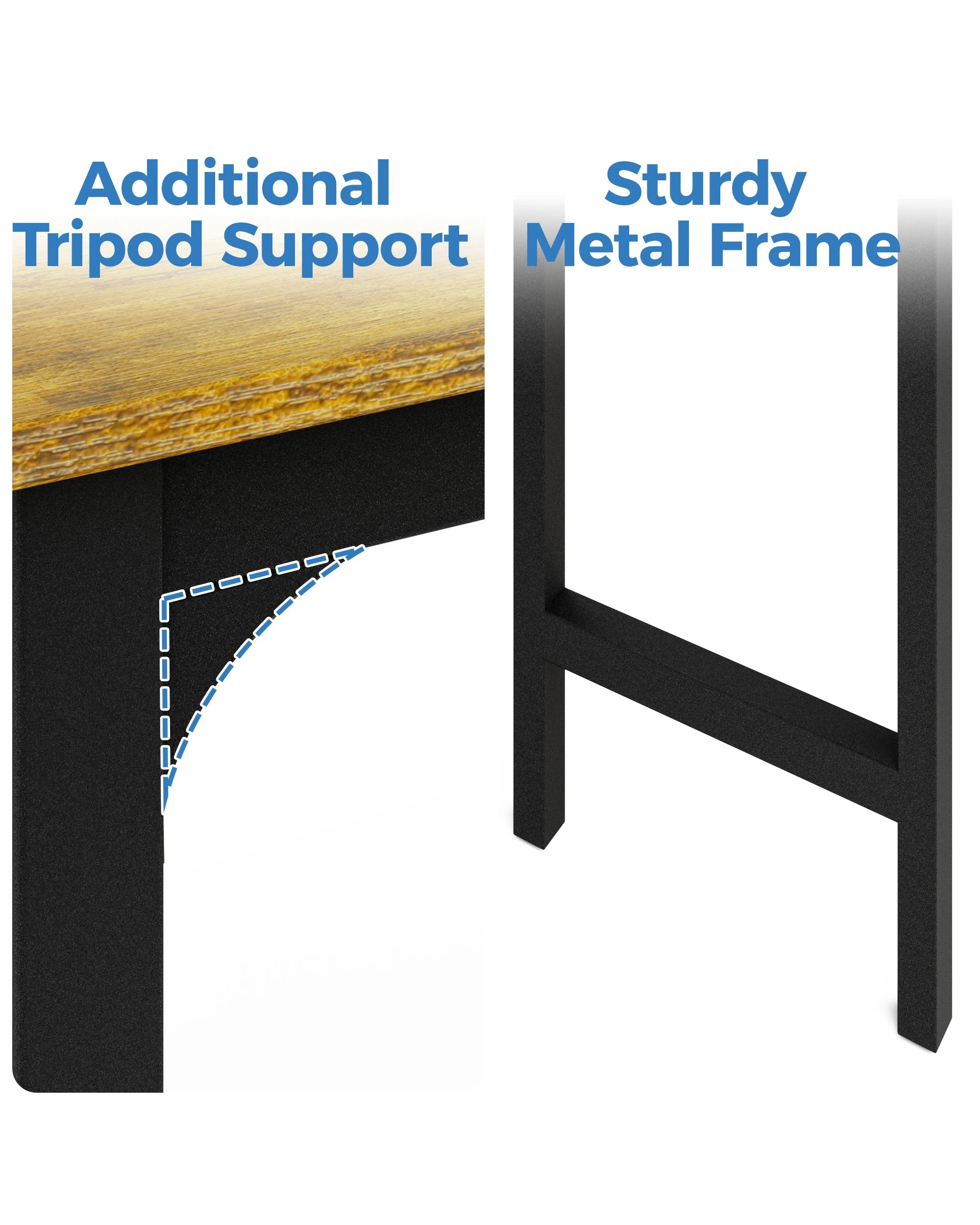 7 Advwin 3 Pcs Dining Table Chair Set Kitchen Table W/2 Bench Dinner Table Walnut, 7 of 7