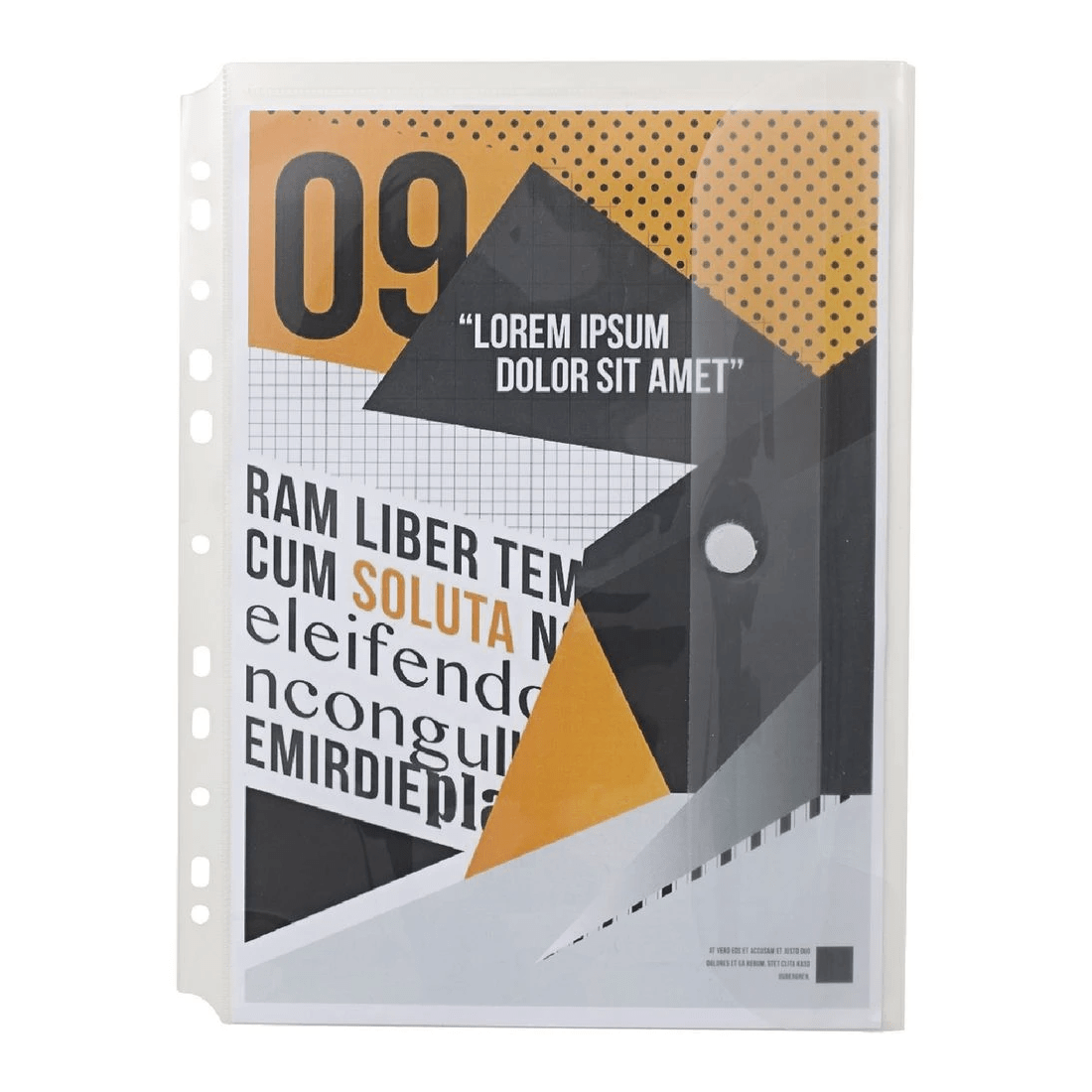 3 J.Burrows Binder Document Wallet A4 Clear 3 Pack, 3 of 4