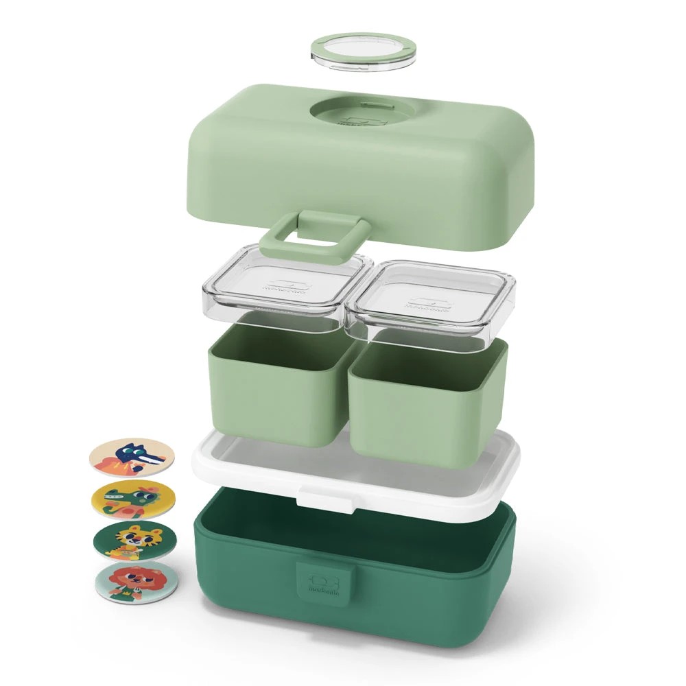 3 Monbento Mb Tresor Kids Bento Box - Green, 3 of 5