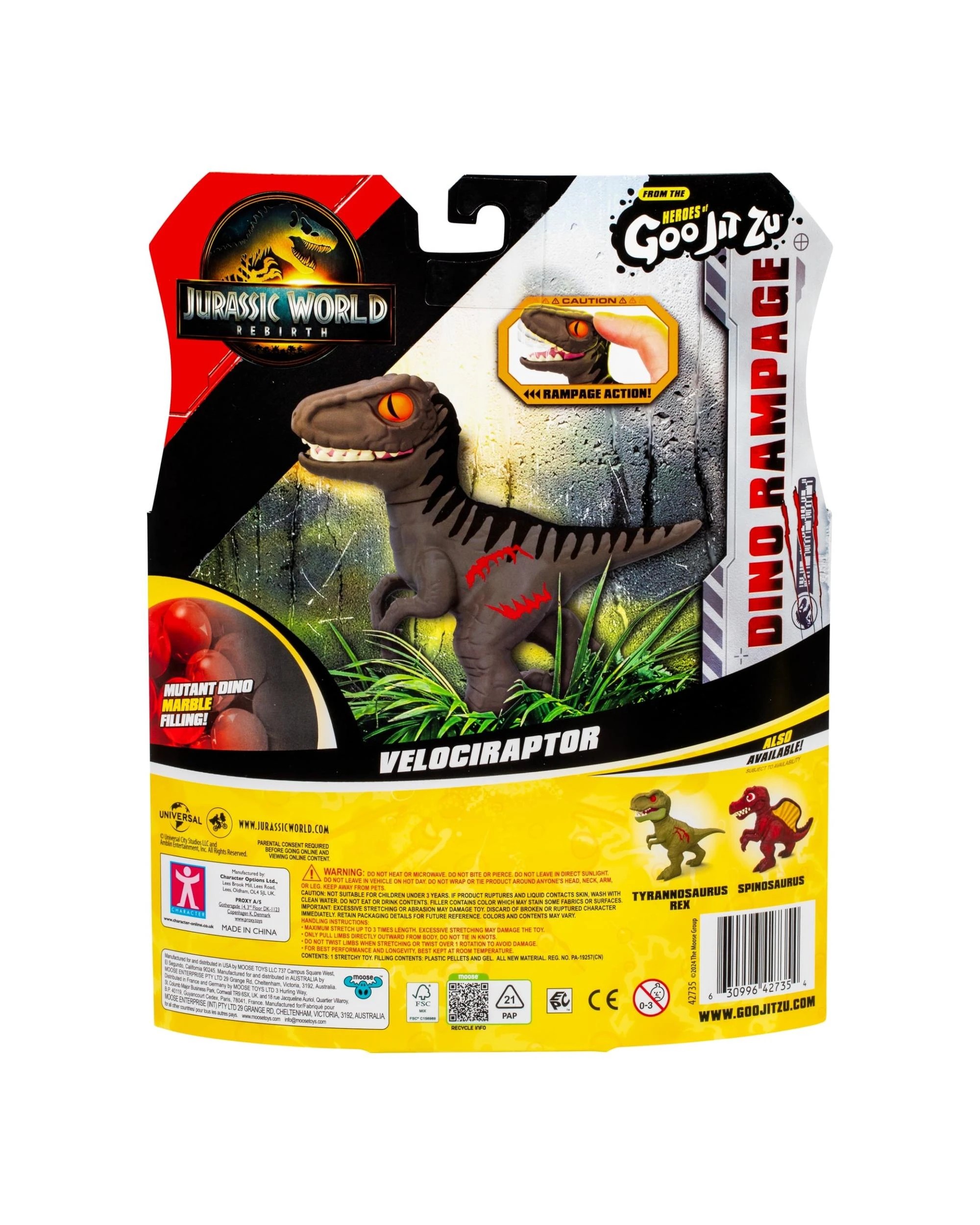 10 Heroes of Goo-Jit-Zu Series 6 Hero Pack Jurassic World Rebirth Velociraptor, 10 of 10