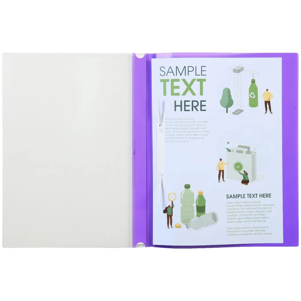 3 J.Burrows A4 Flat File Purple, 3 of 3