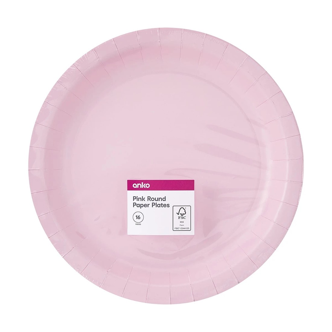7 16 Piece Pastel Pink Paper Plates, 7 of 7