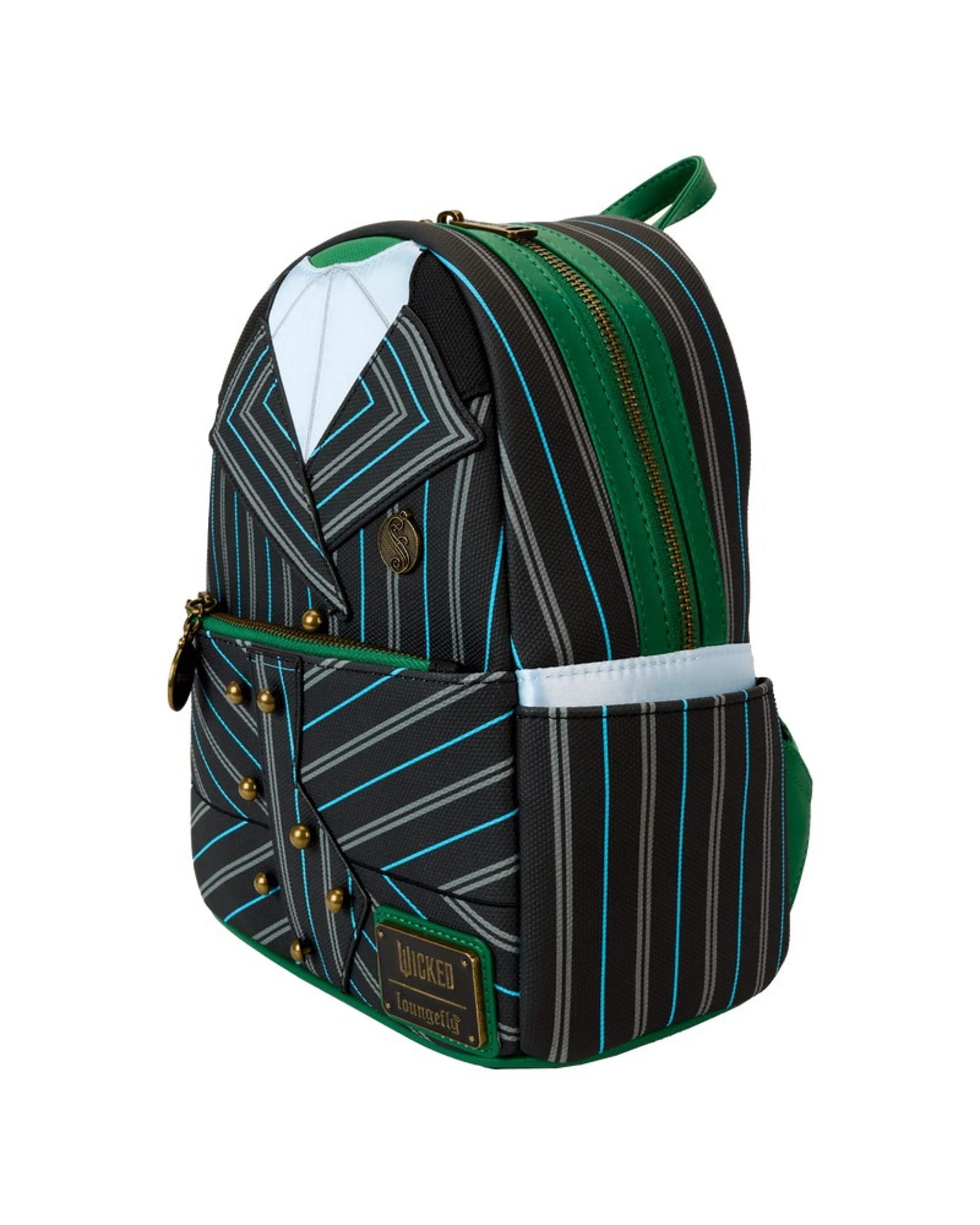 3 Loungefly Wicked Elphaba Shiz University Uniform Cosplay Mini Backpack - Black, 3 of 8