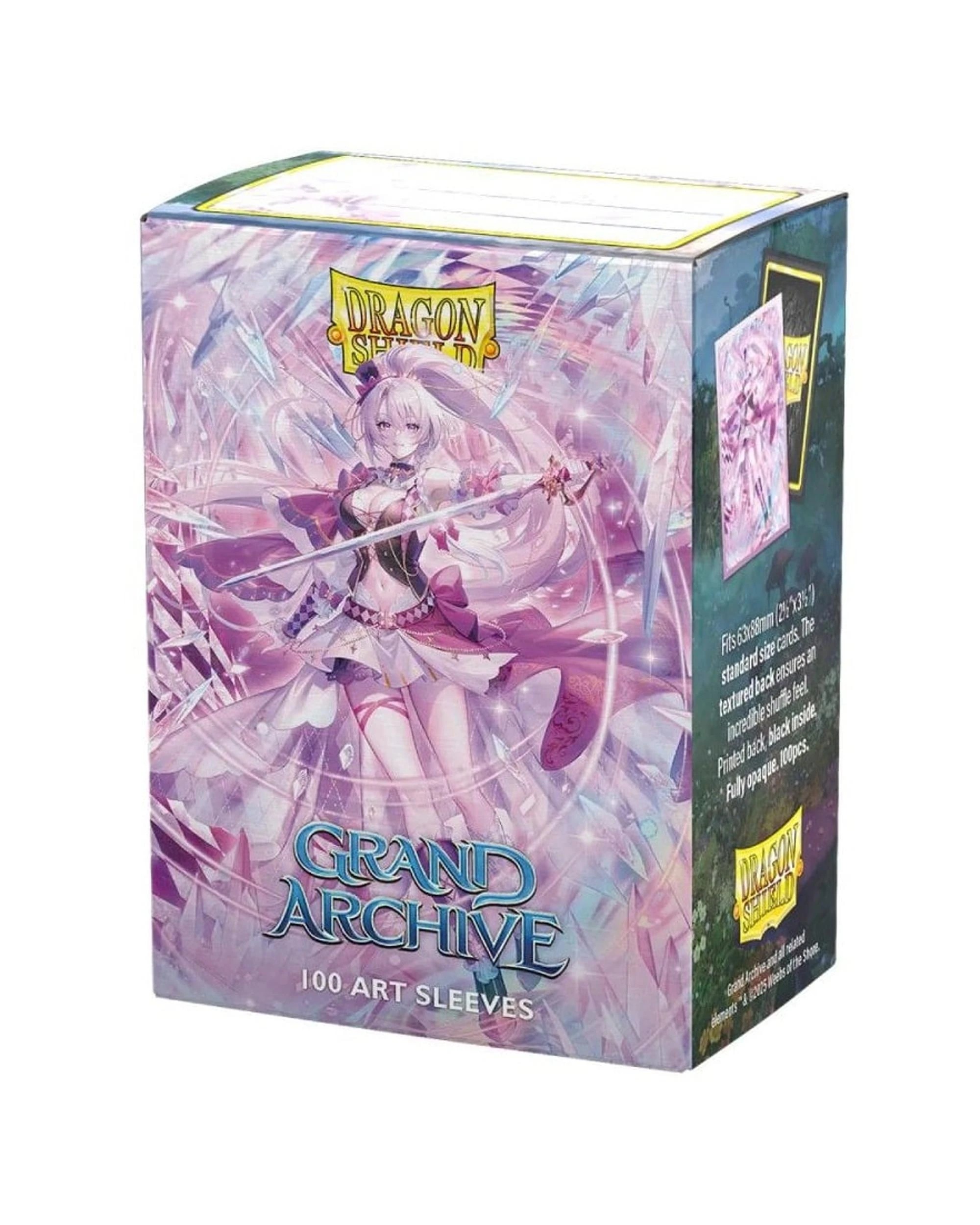 1 Dragon Shield Grand Archive Merlin Brilliant Vestige Matte Dual Art Sleeves 100 Pack - Pink, 1 of 1