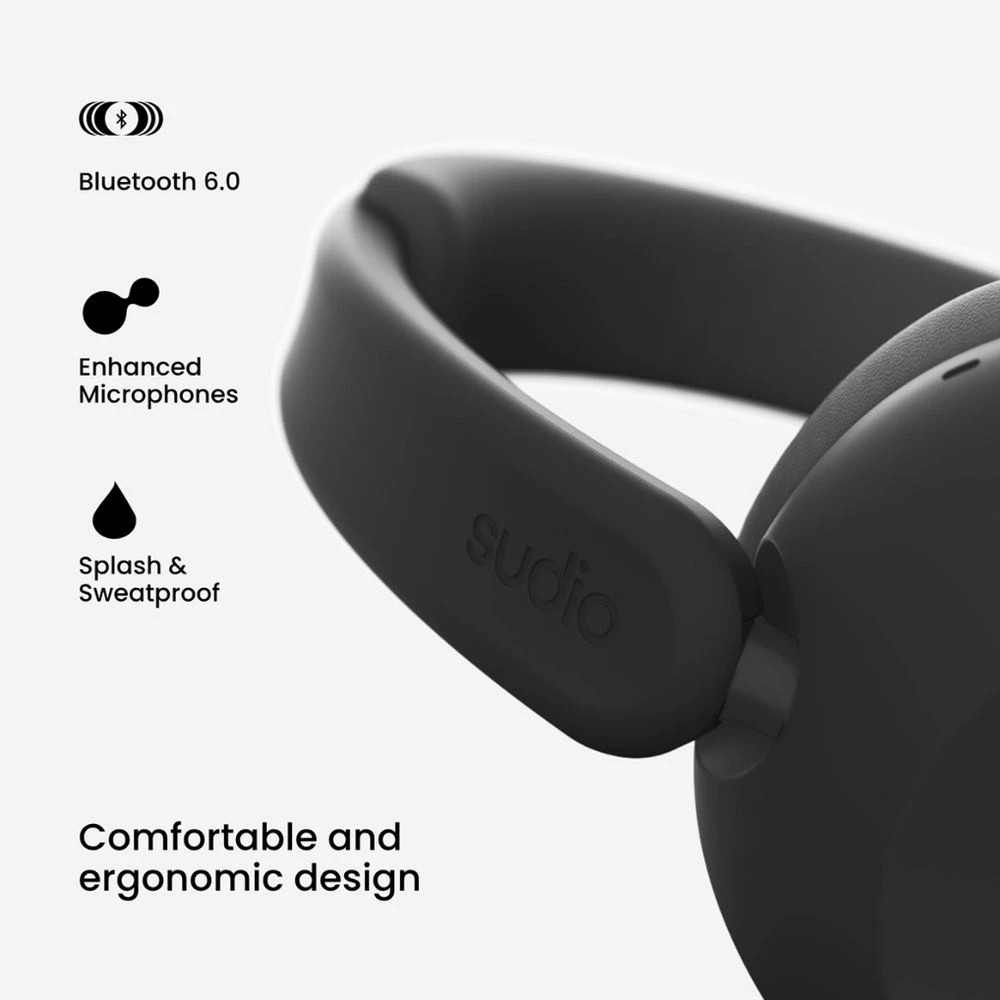 6 Sudio K3 Wireless ANC Headphones Black, 6 of 10