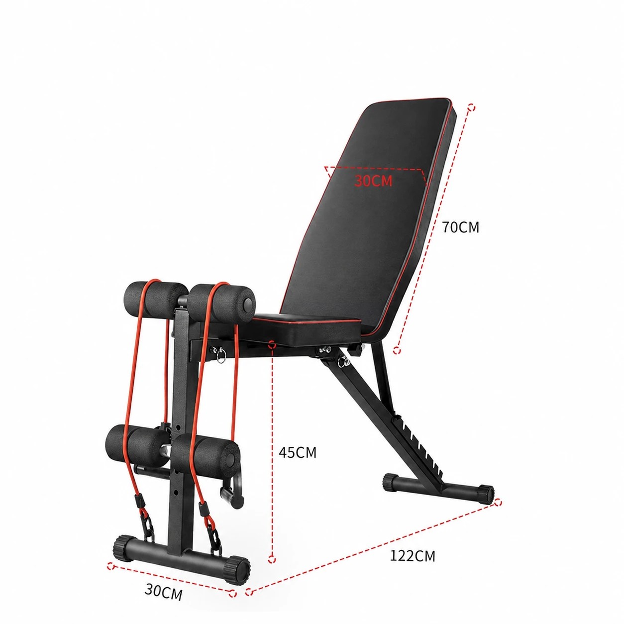 9 Fitness Master Adjustable Weight Abdominal Bench Situp Back Support Fitness Flat Gym Exercise Dumbbell, 9 of 10