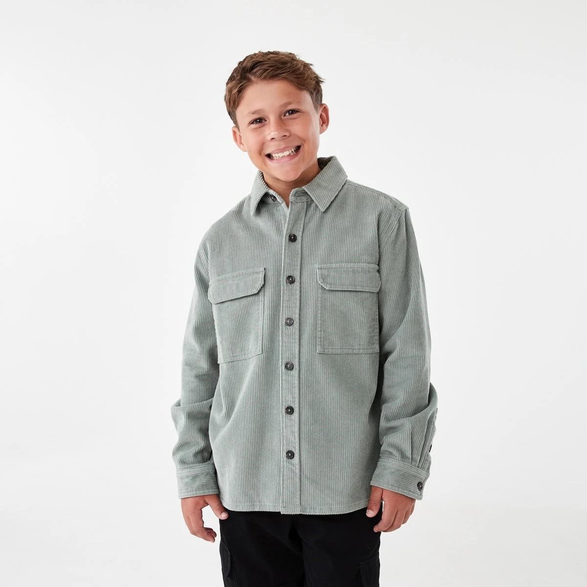 2 Utility Corduroy Overshirt Grn Laurel, 2 of 7