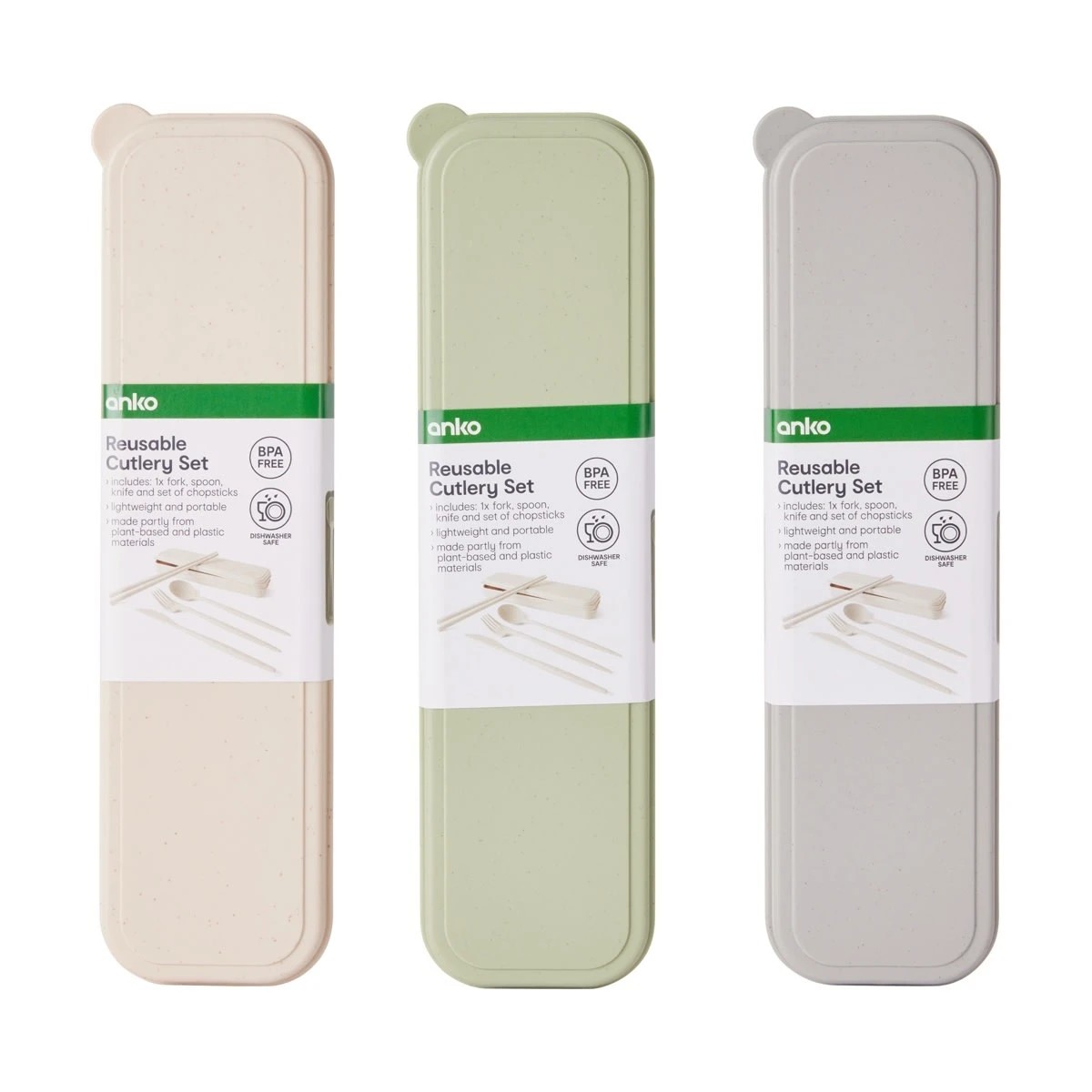 9 Reusable Cutlery Set - Assorted, 9 of 9