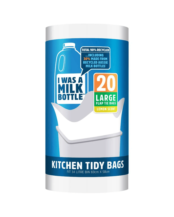 I was a Milk Bottle Kitchen Tidy Bags Large 20 Pack