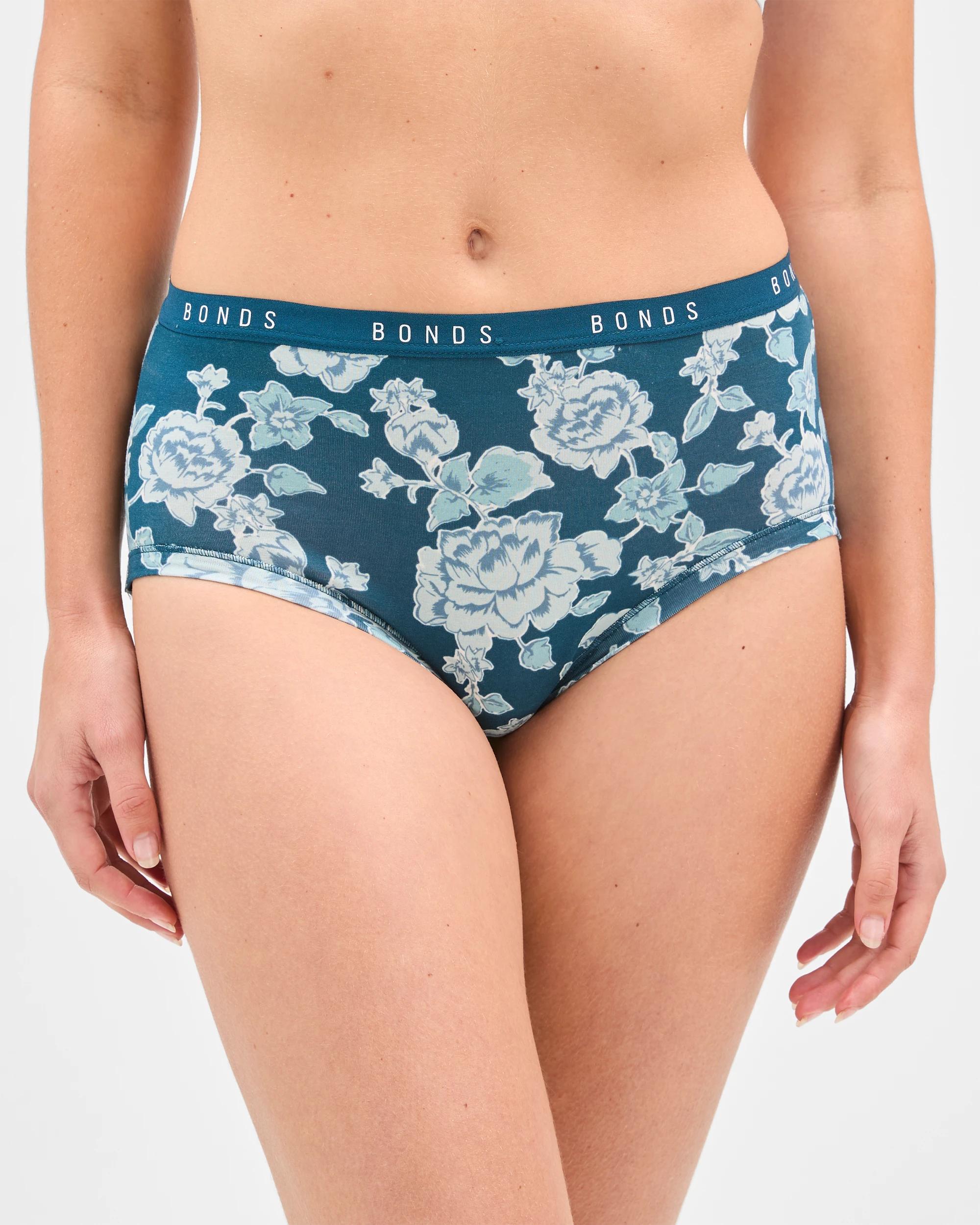 2 Bonds 3 Pack Cottontails Full Briefs HEIRLOOM FLORAL BLUE/MUTED SAGE/SHIBORI, 2 of 4