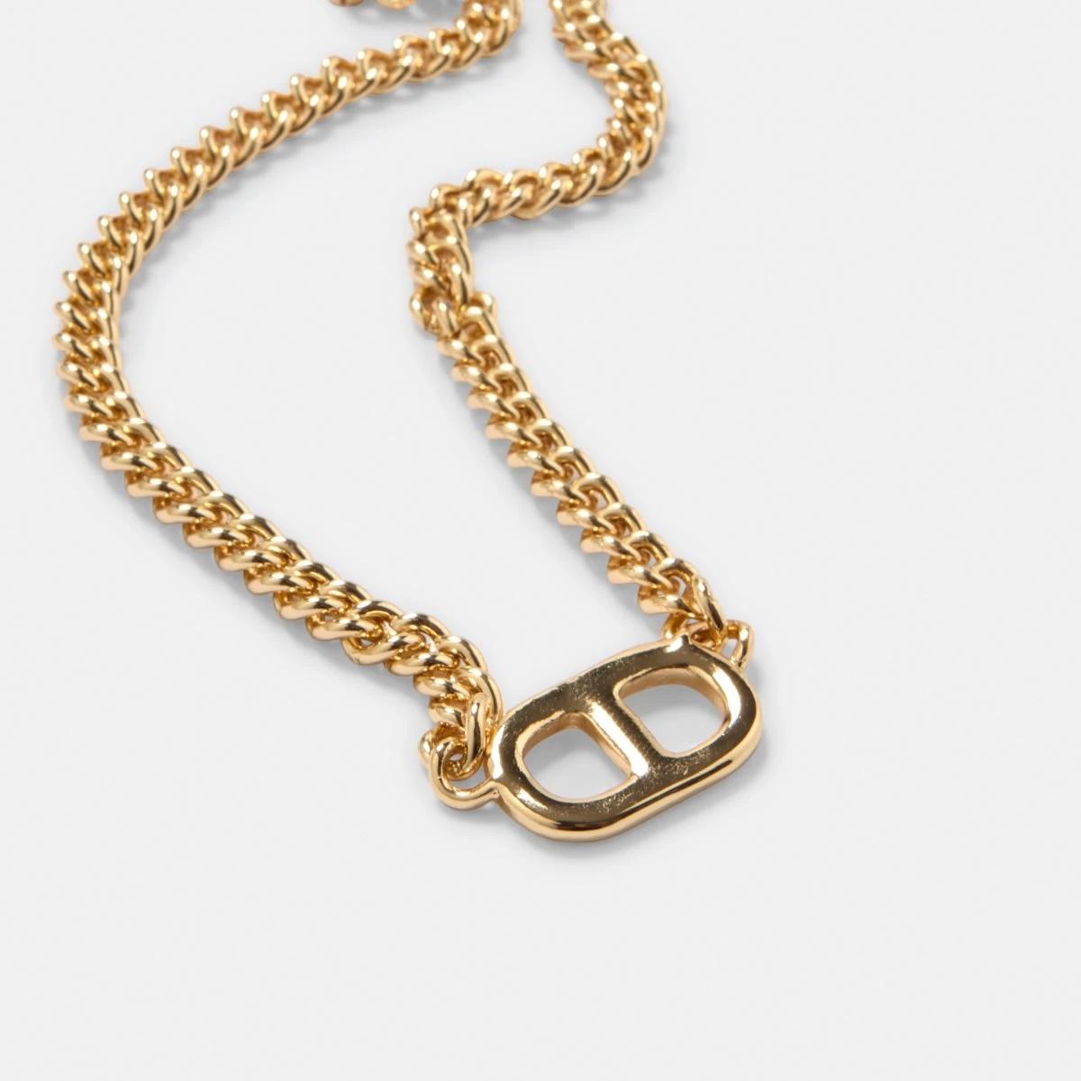 1 Interlink Necklace - Gold Tone GOLD, 1 of 4