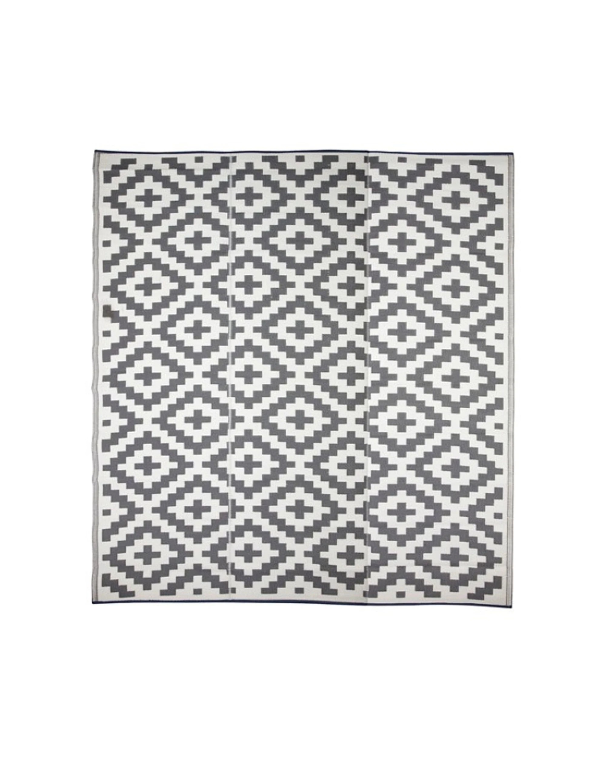 Fab Habitat Aztec Reversible Woven Picnic Rug 270cm x 270cm - Multi - Kmart