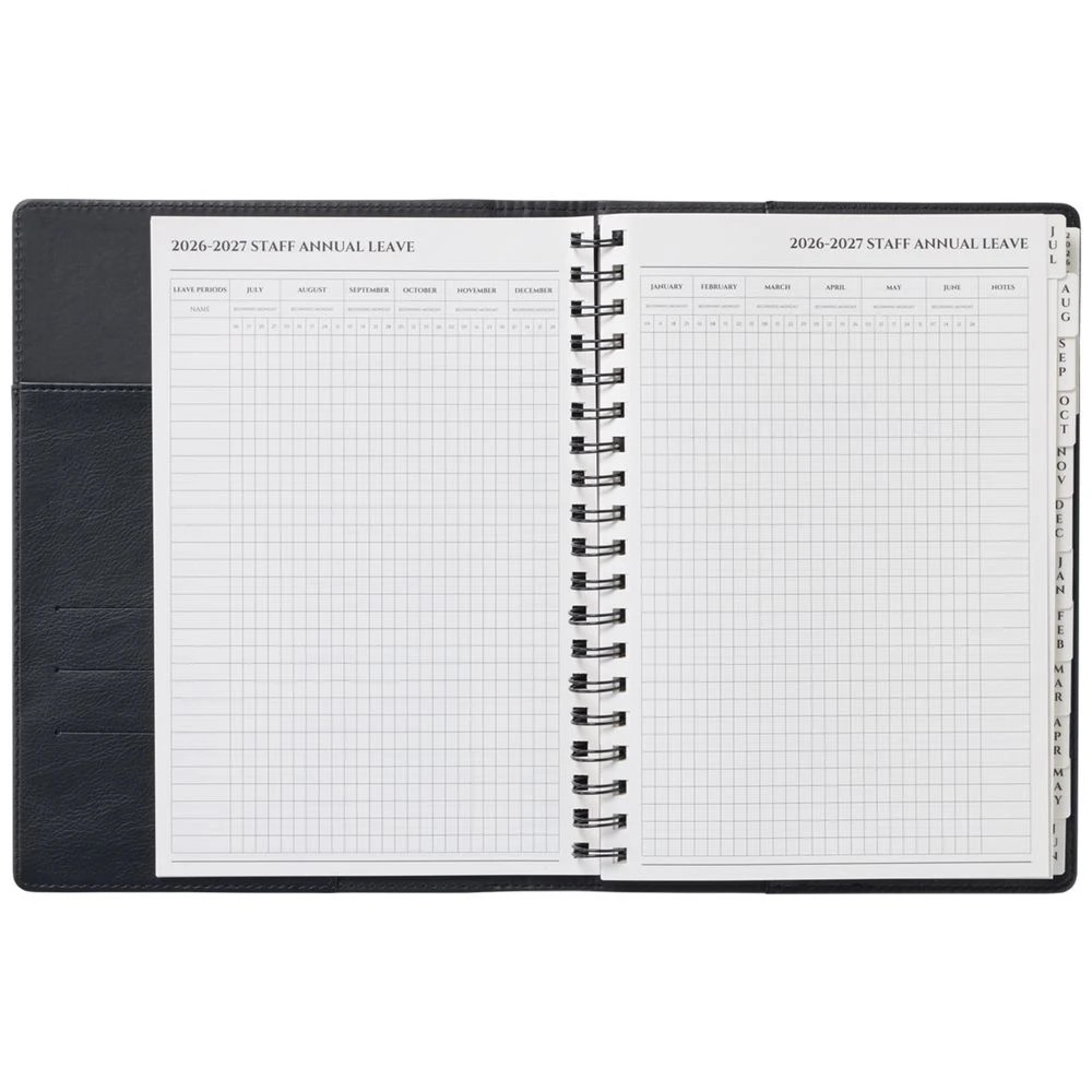 5 J.Burrows B5 Week to View Portfolio FY26/27 Diary Black, 5 of 7