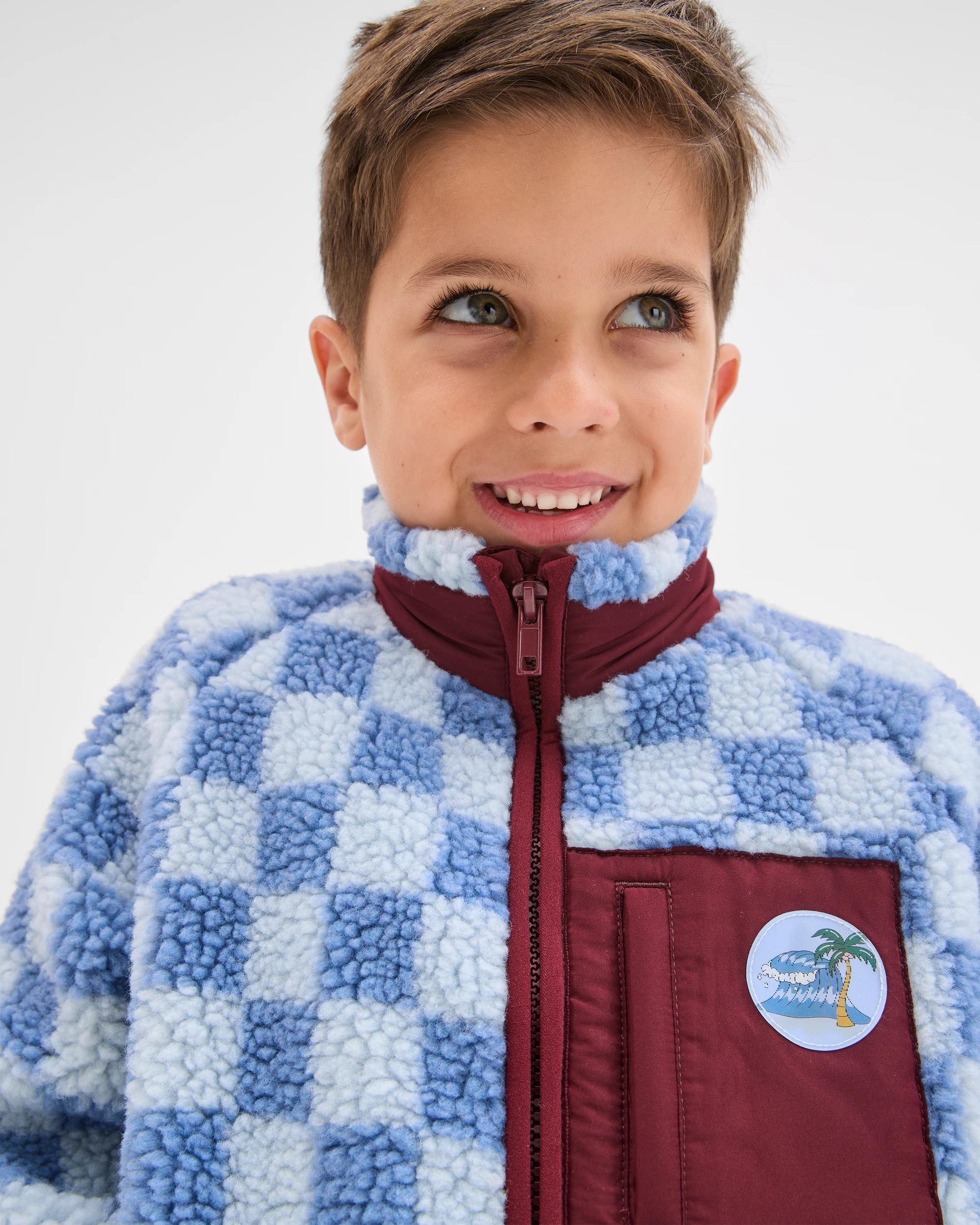 4 Target Kids Teddy Fleece Zip Through Jumper BLUE, 4 of 7