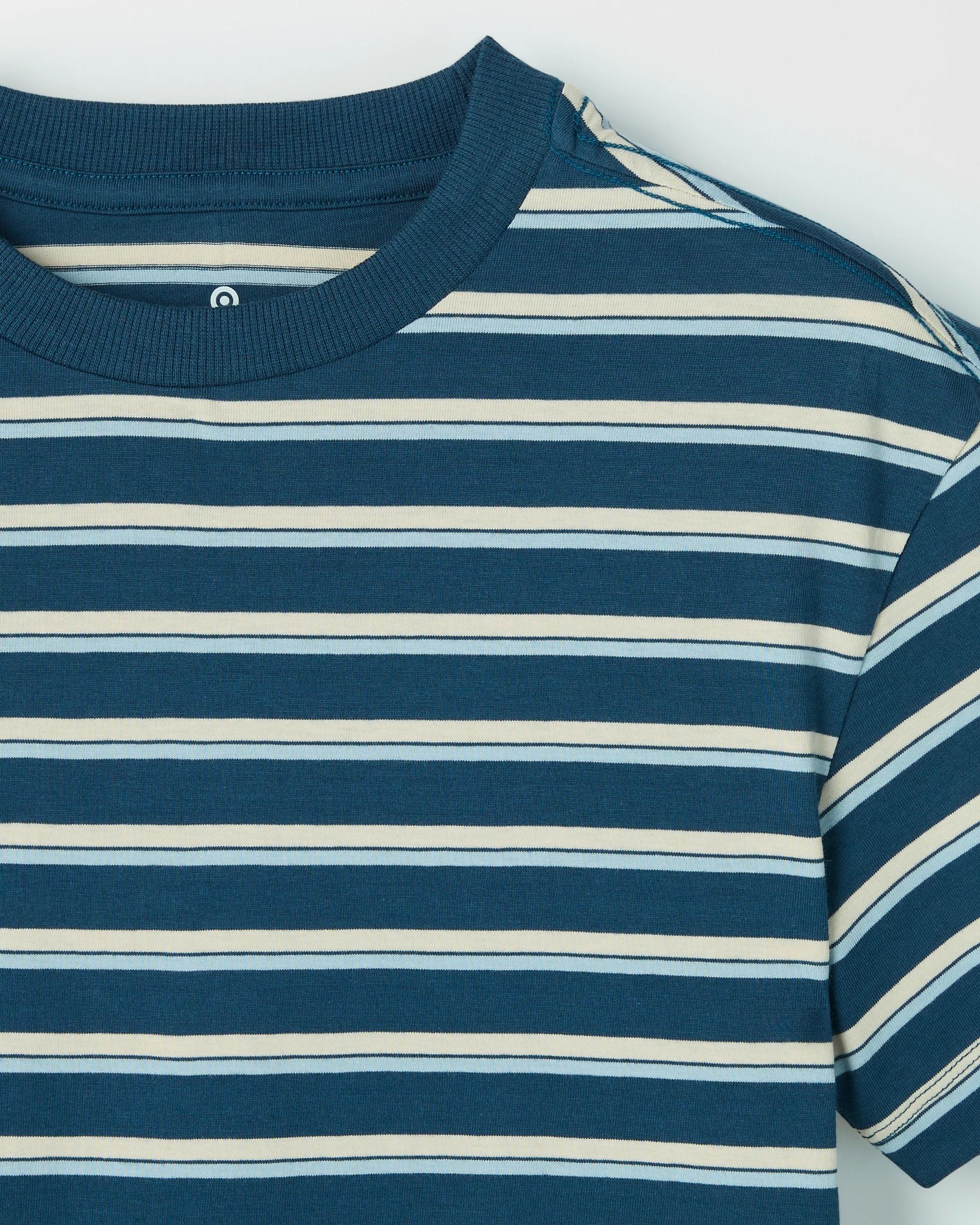 2 Target Kids Australian Cotton Stripe T-Shirt BLUE, 2 of 2