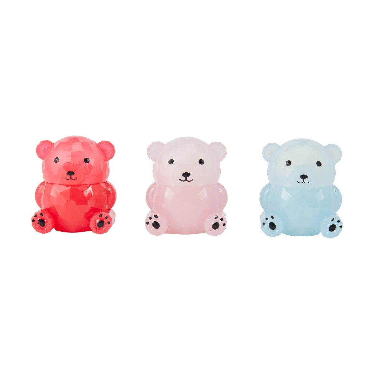 4 OXX Junior 3 Piece Beary Cute Lip Balms - Strawberry, Watermelon and Coconut Scented, 4 of 5