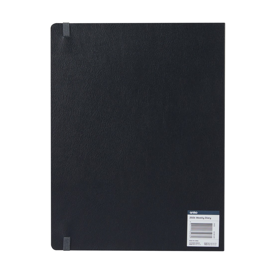 8 2026 Weekly Diary - Black, 8 of 8