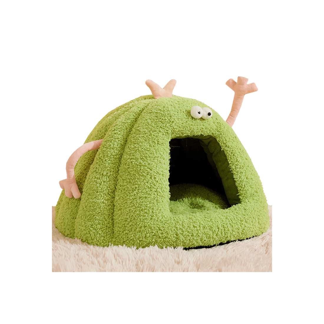 3 TODO Pet Nesting Bed Cushion 60cm x 45cm Soft Warm Dog Cat Sleeping Bed - Green, 3 of 7