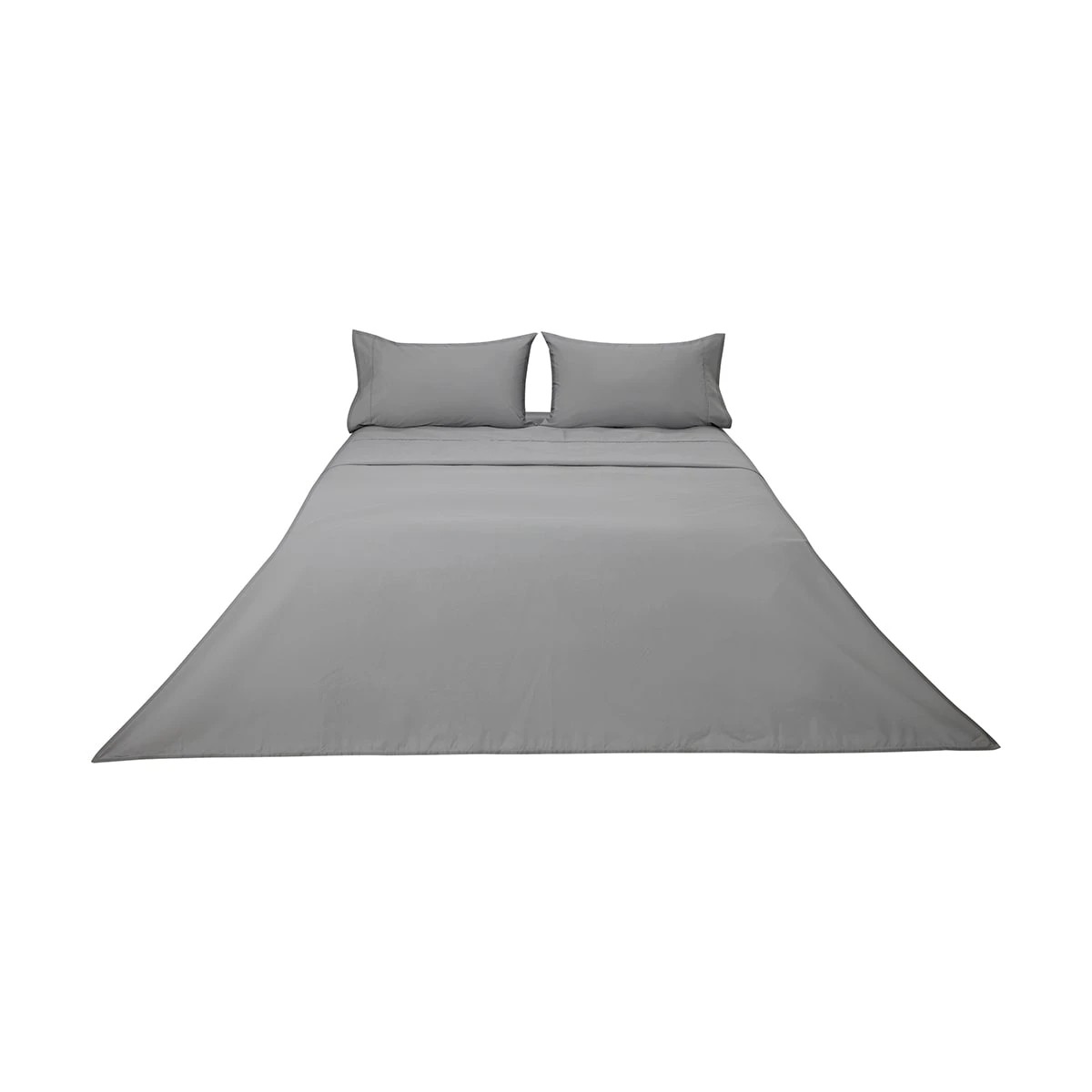 6 250 Thread Count Cotton Rich Sheet Set - Queen Bed, Grey, 6 of 7