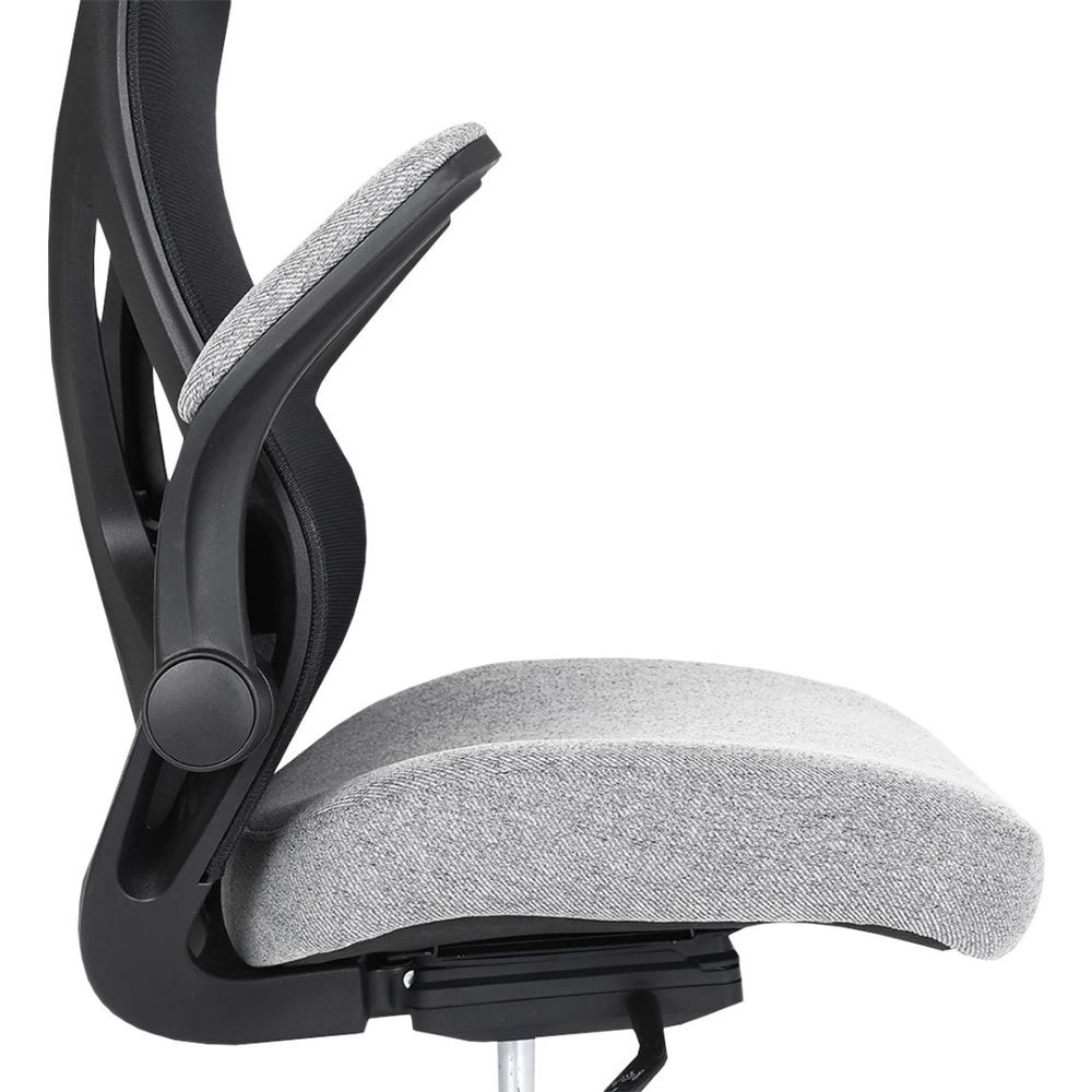 6 J.Burrows Kingston Ergonomic Fabric Chair Grey Ergonomic Chairs and Desk Chairs, 6 of 10