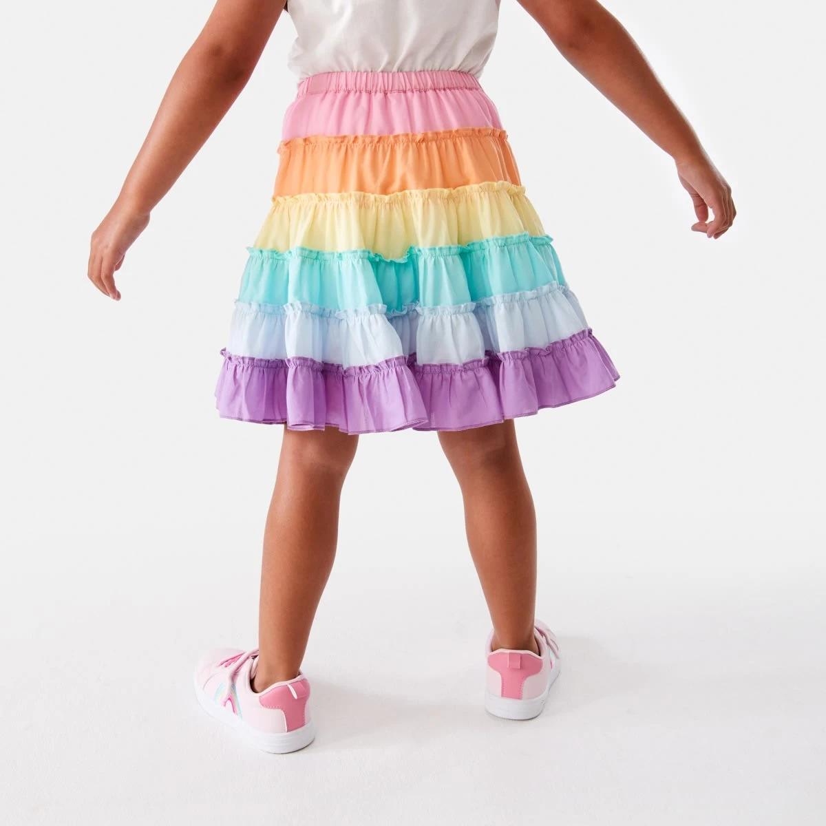 2 Tiered Skirt Multi, 2 of 8