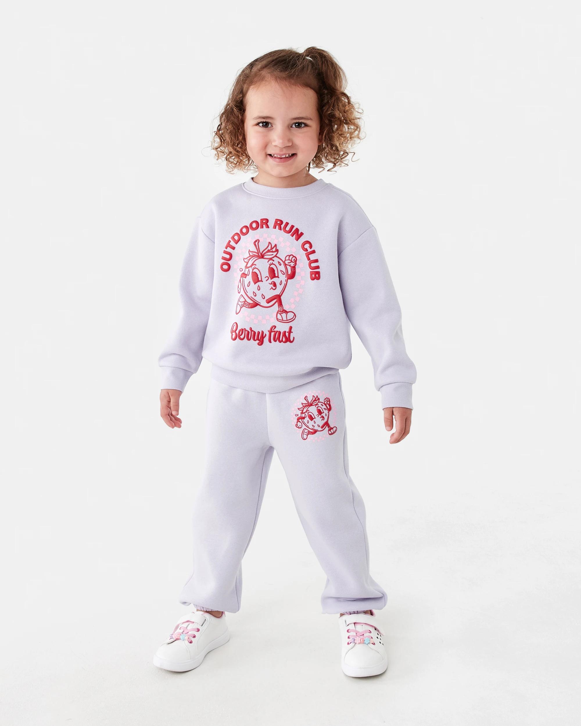 7 Print Crew Sweater Prl Berry, 7 of 8