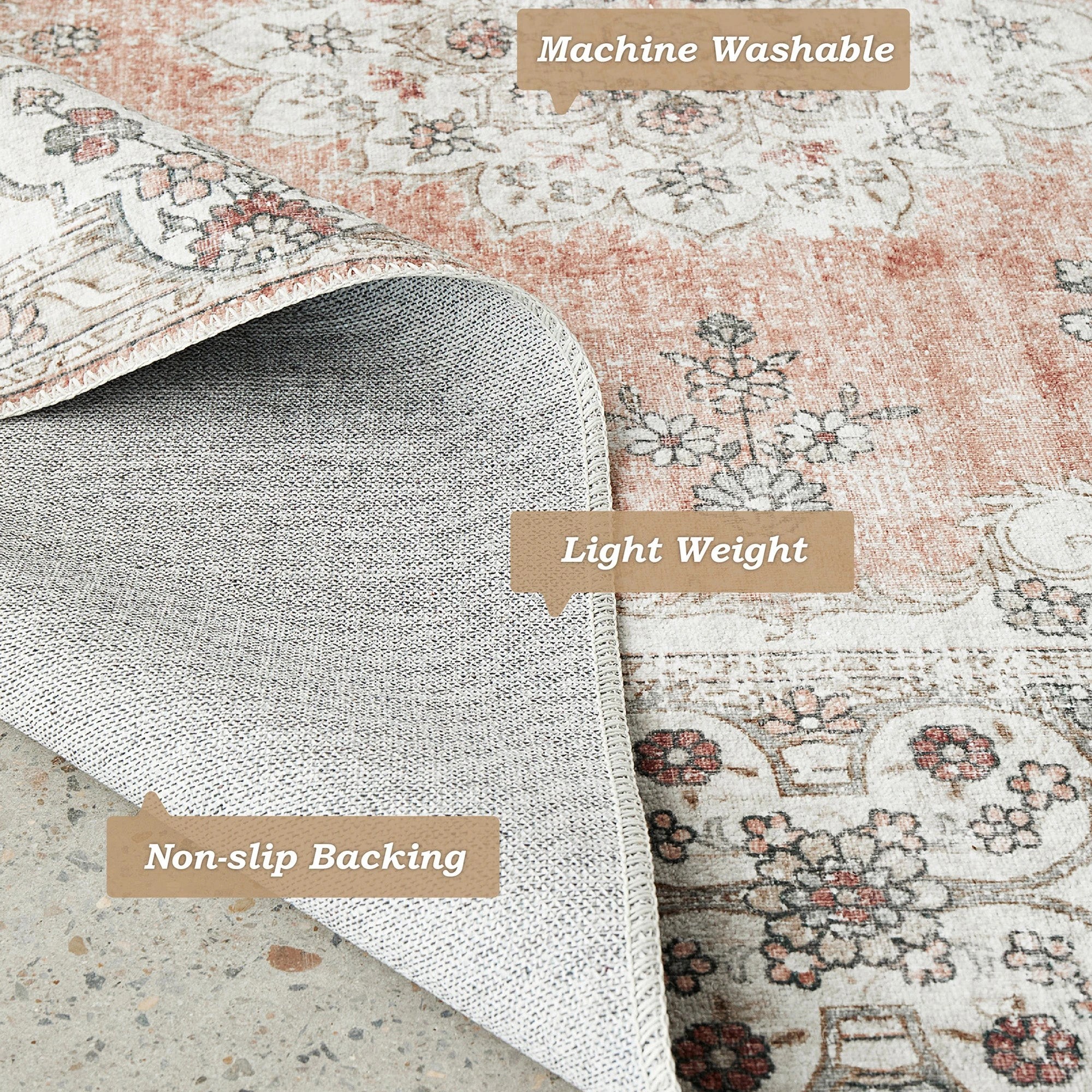 6 Common Ground Rugs Union 74 220x150cm - Pink, 6 of 6