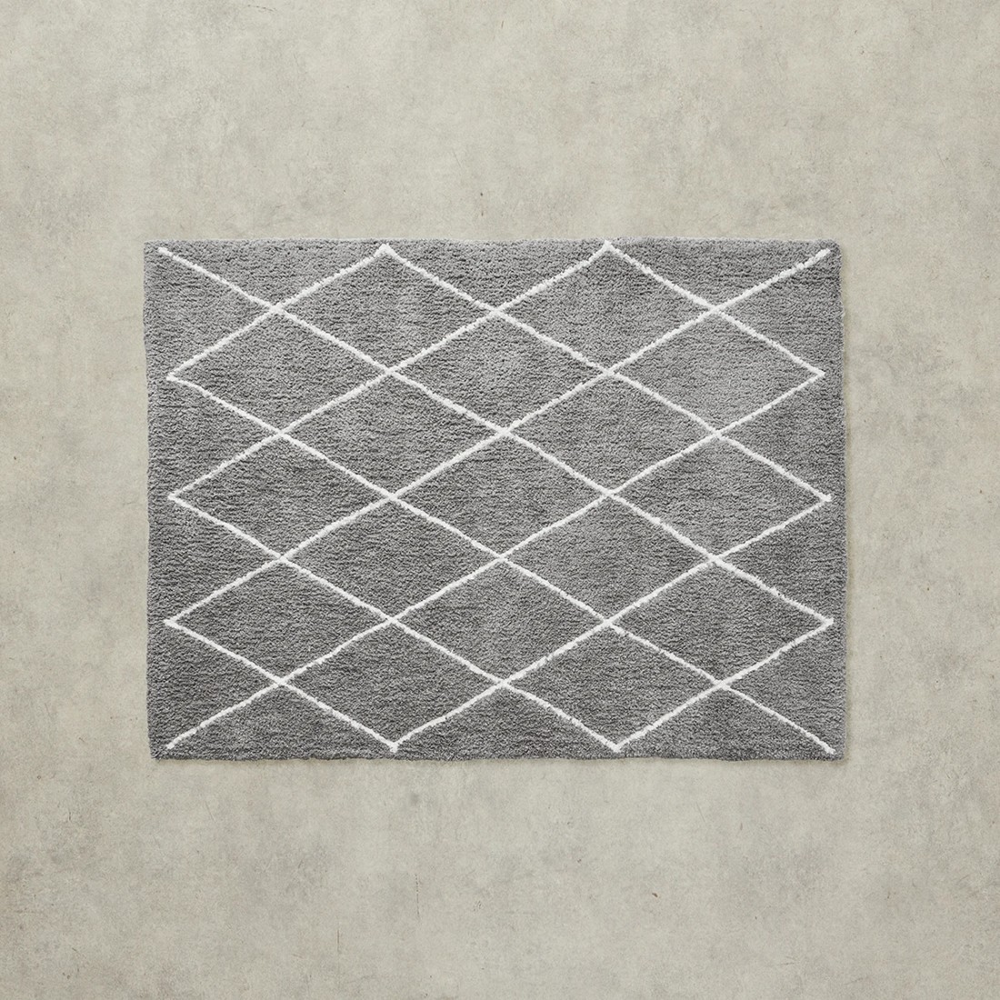 4 Trellis Shag Rug - Grey, Medium - 180cm x 133cm, 4 of 7