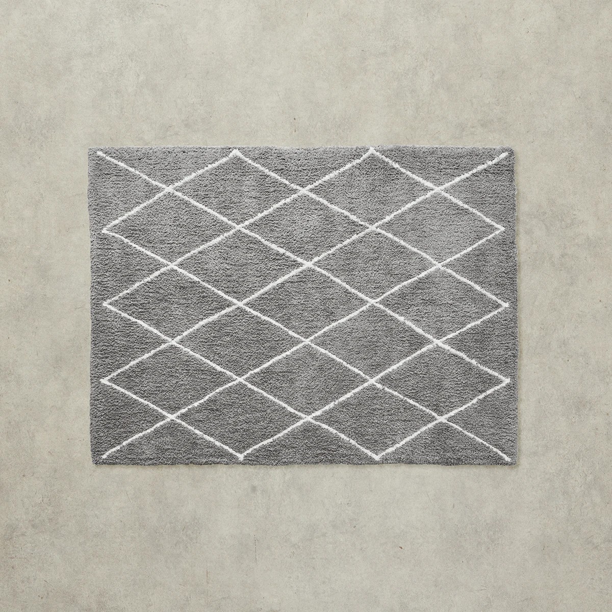 4 Trellis Shag Rug - Grey, Medium - 180cm x 133cm, 4 of 7