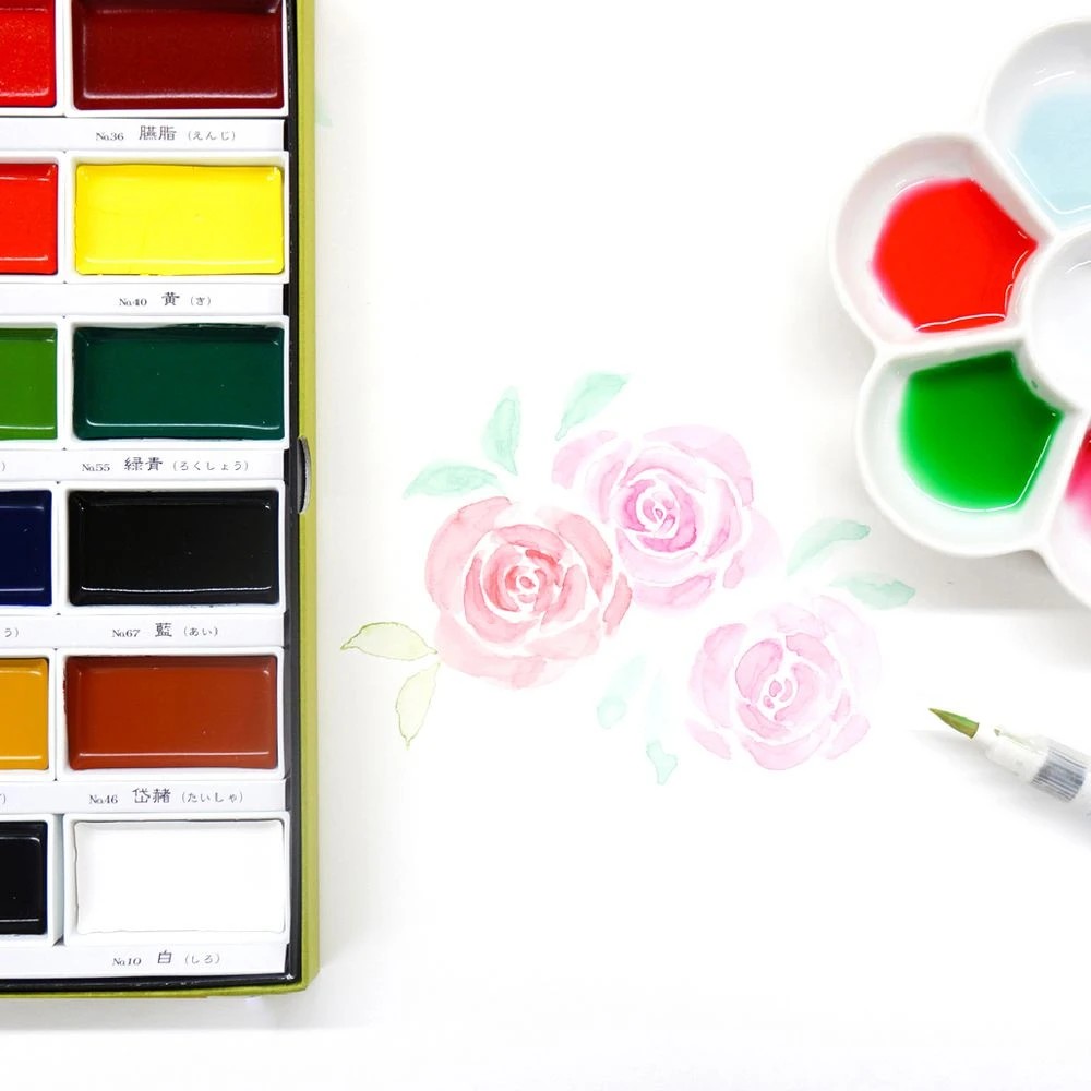 6 Kuretake Gansai Tambi Watercolours 48 Pack, 6 of 8