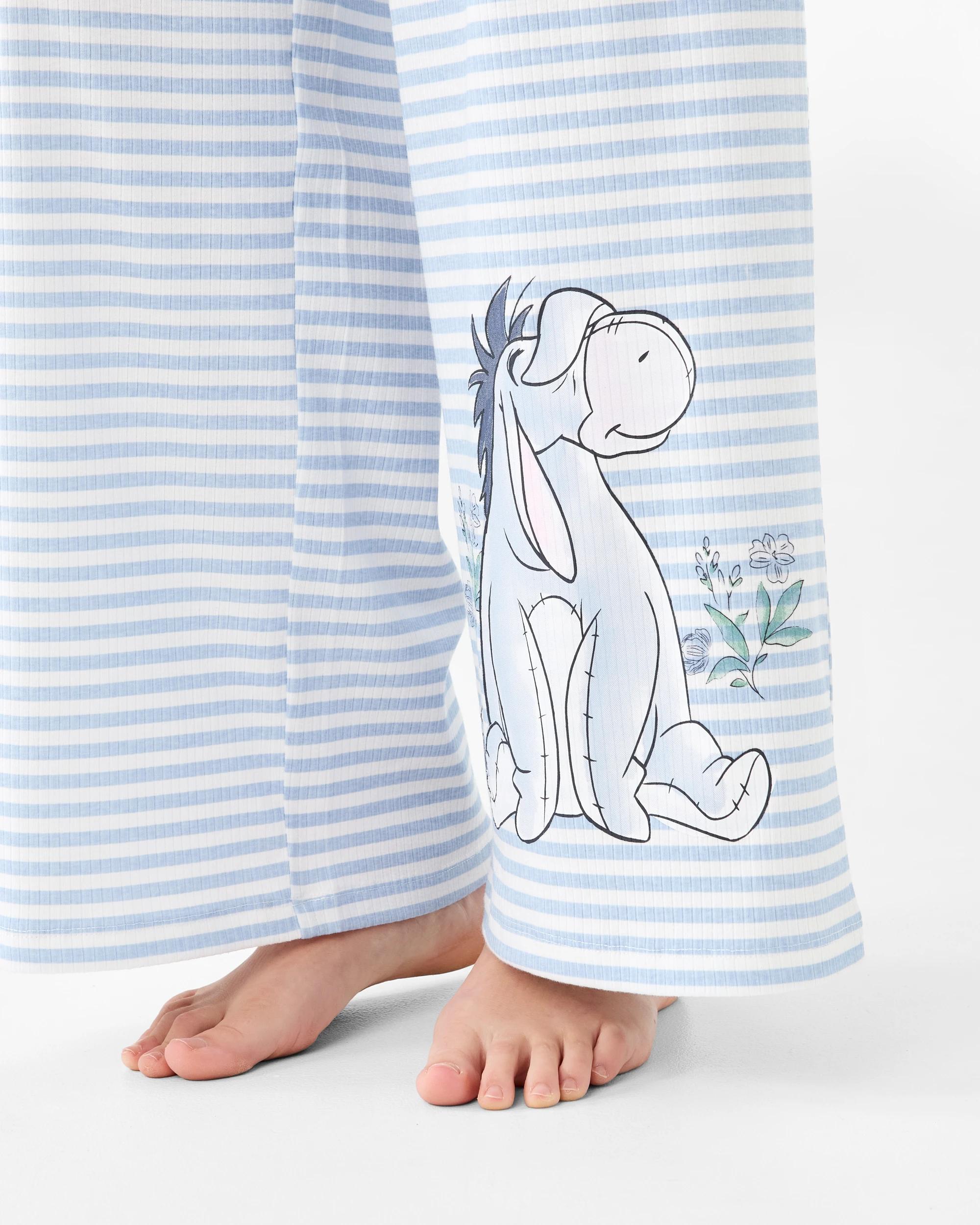 7 Eeyore License Knit T-shirt and Rib Pants Pyjama Set Eeyore Stp, 7 of 7