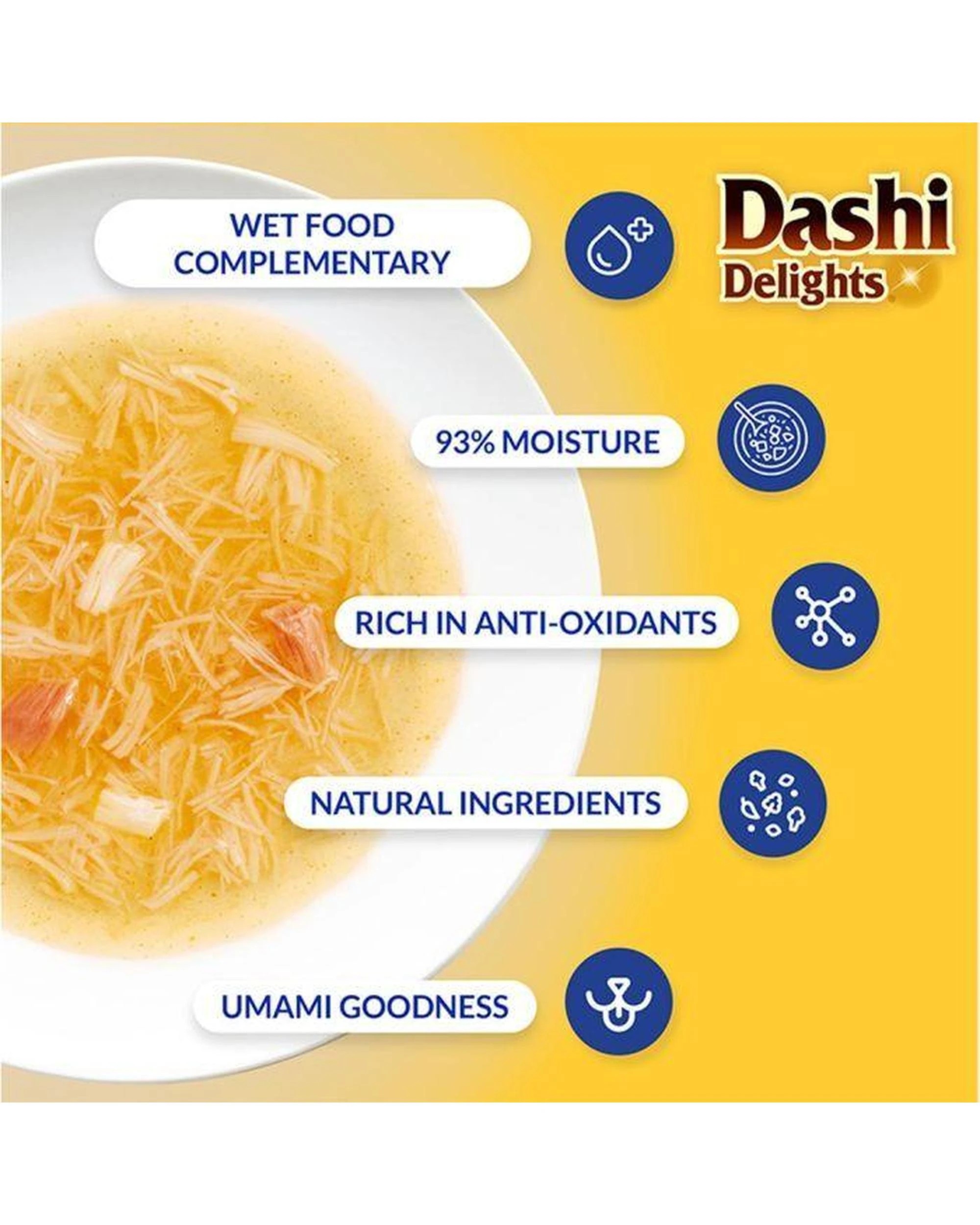 3 Inaba Dashi Delights Silky Broth Cat Food Topper Chicken with Salmon 6 x 40g, 3 of 3