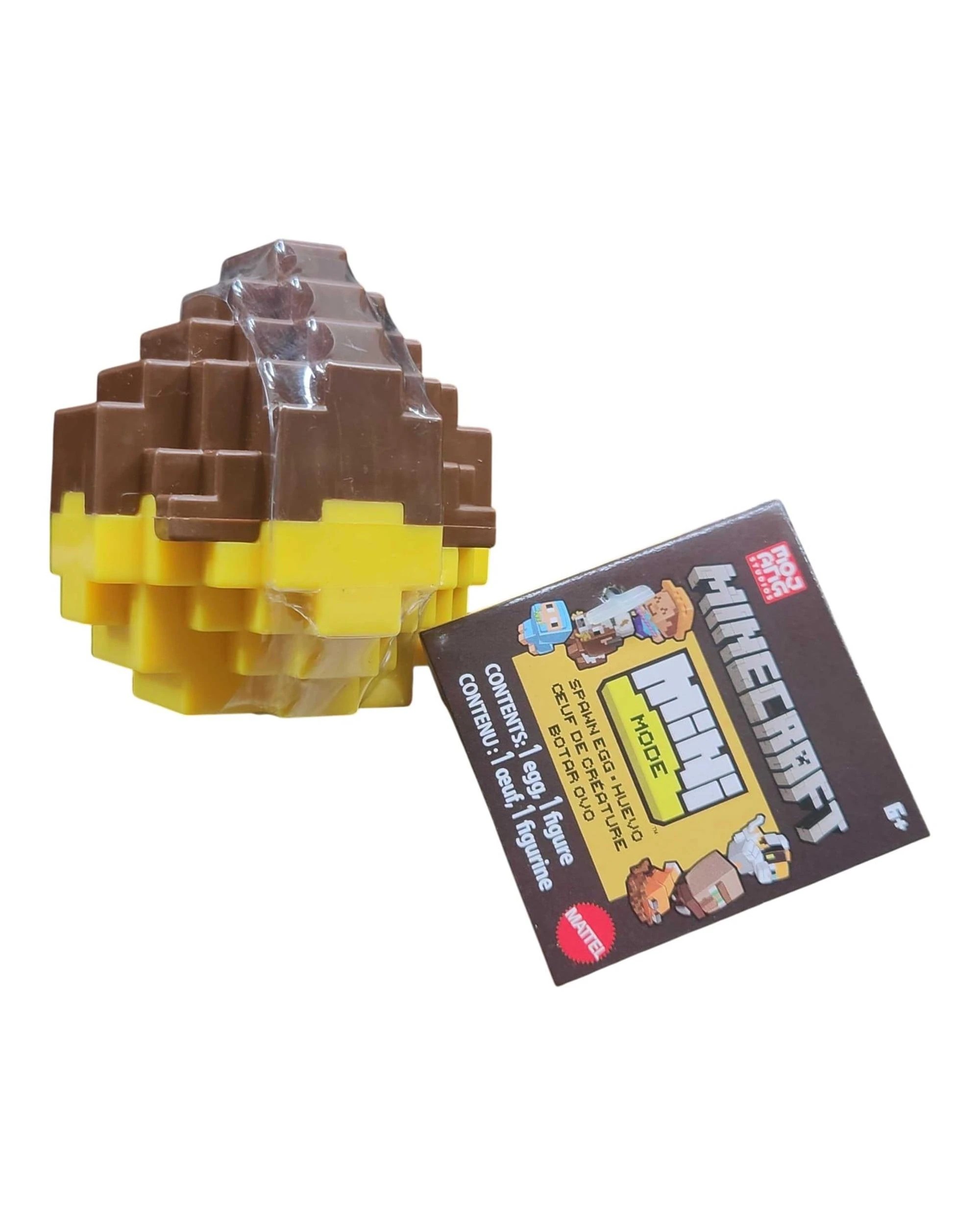 1 Minecraft Mini Mode Spawn Egg Blind Capsule - Yellow/Brown, 1 of 1
