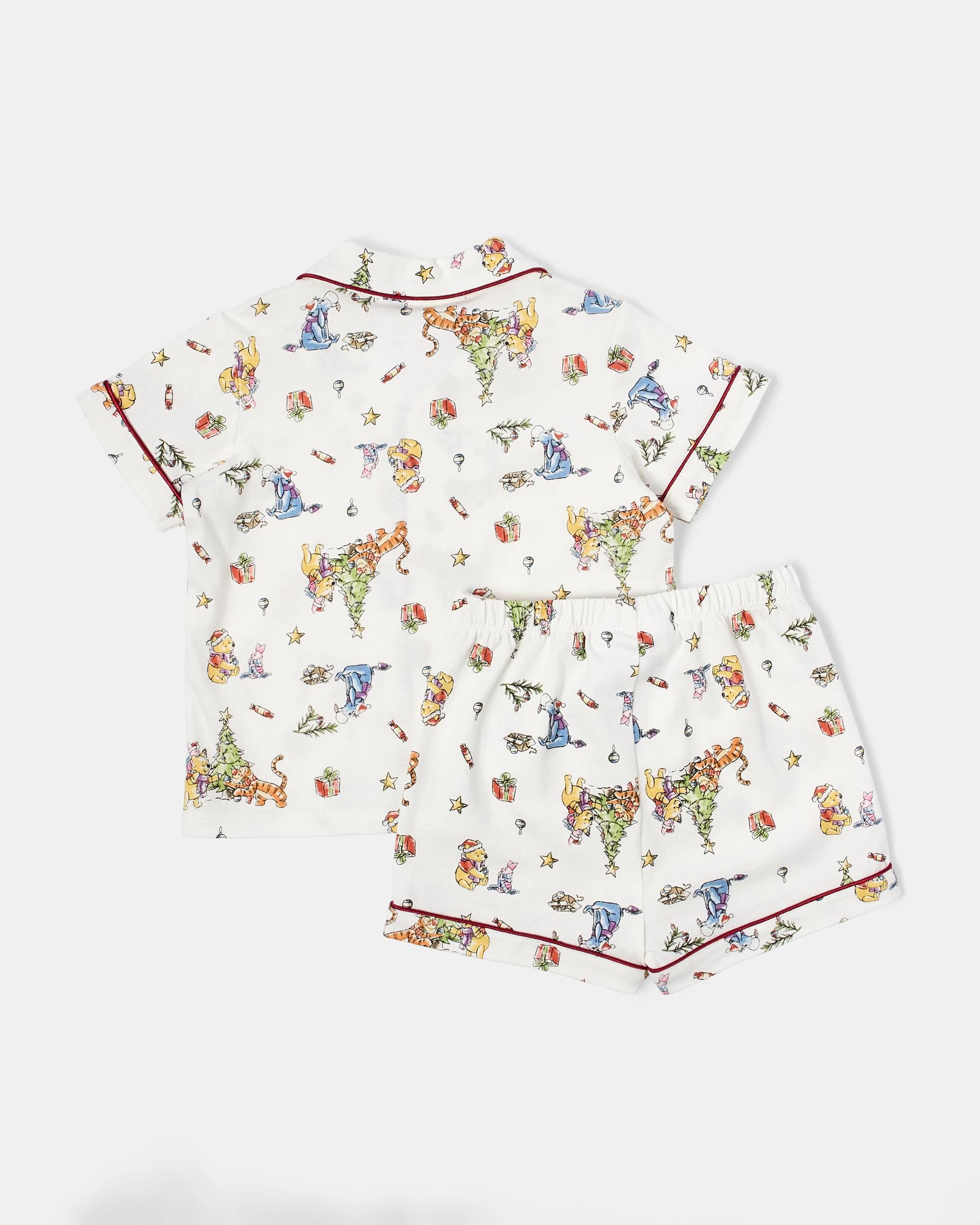 2 Family Matching Christmas Winnie The Pooh Mini Me Baby Pyjama Set Wtp, 2 of 7