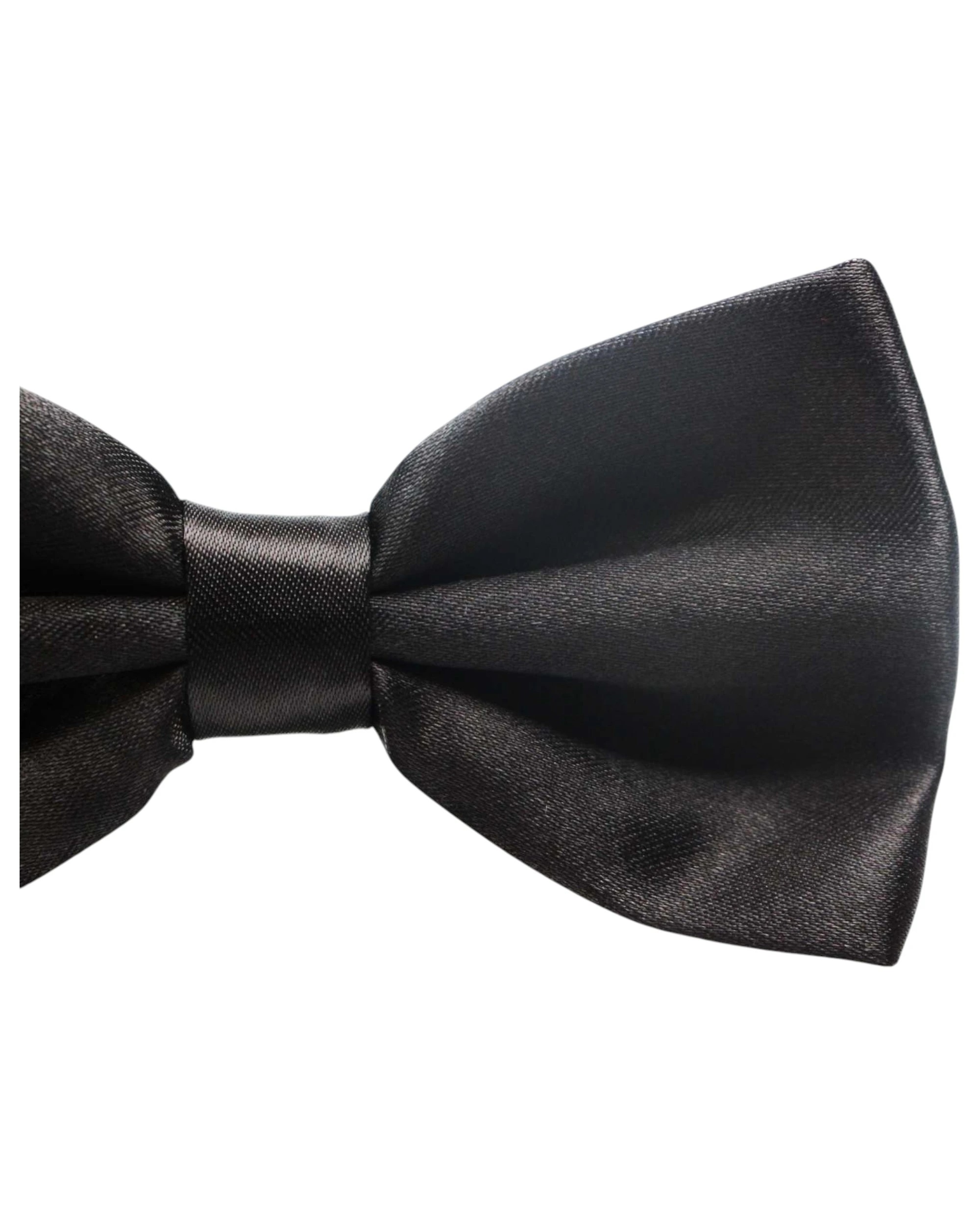 3 Zasel Mens Dark Brown Solid Plain Colour Bow Tie - Brown, 3 of 5