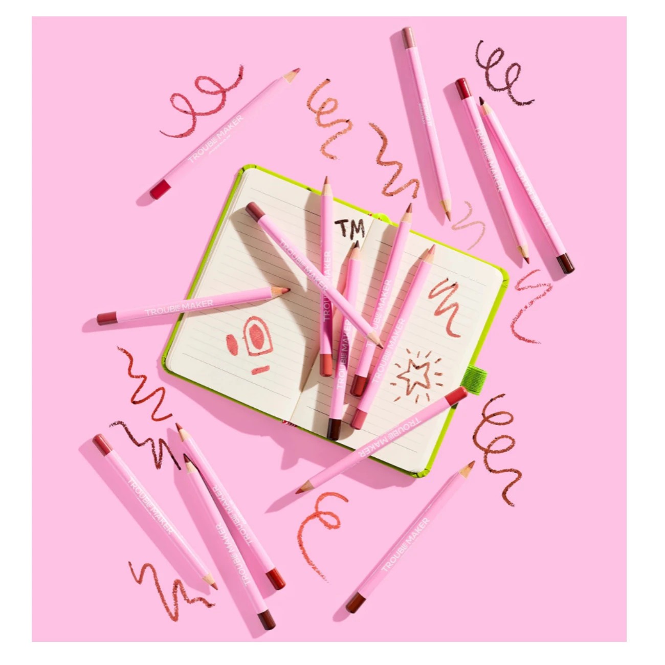 2 Trouble Maker Overdo It Lip Liner Pencil - Lip Locked Baby Pink, 2 of 2