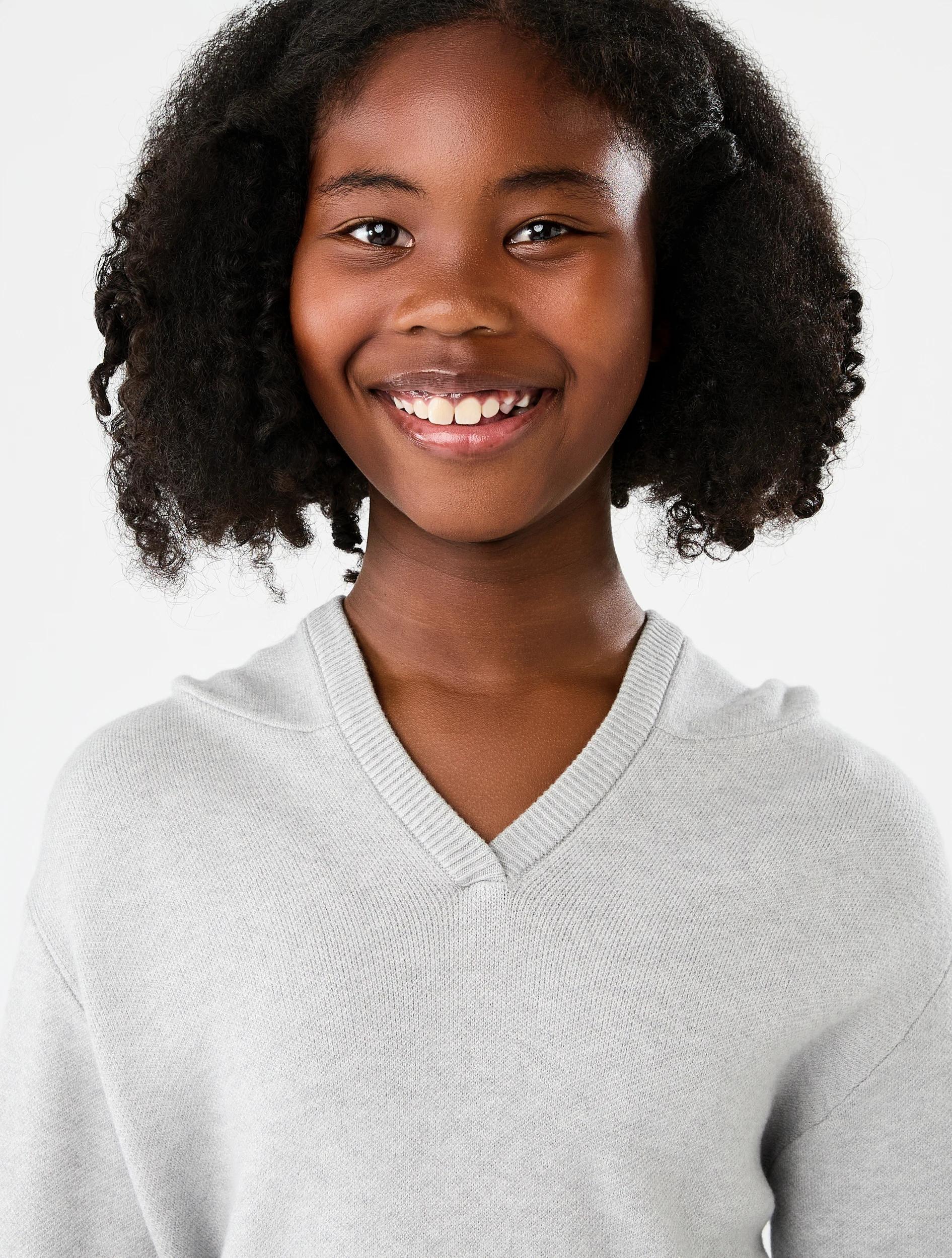 3 Bonded Knit Hoodie Grey Marle, 3 of 7