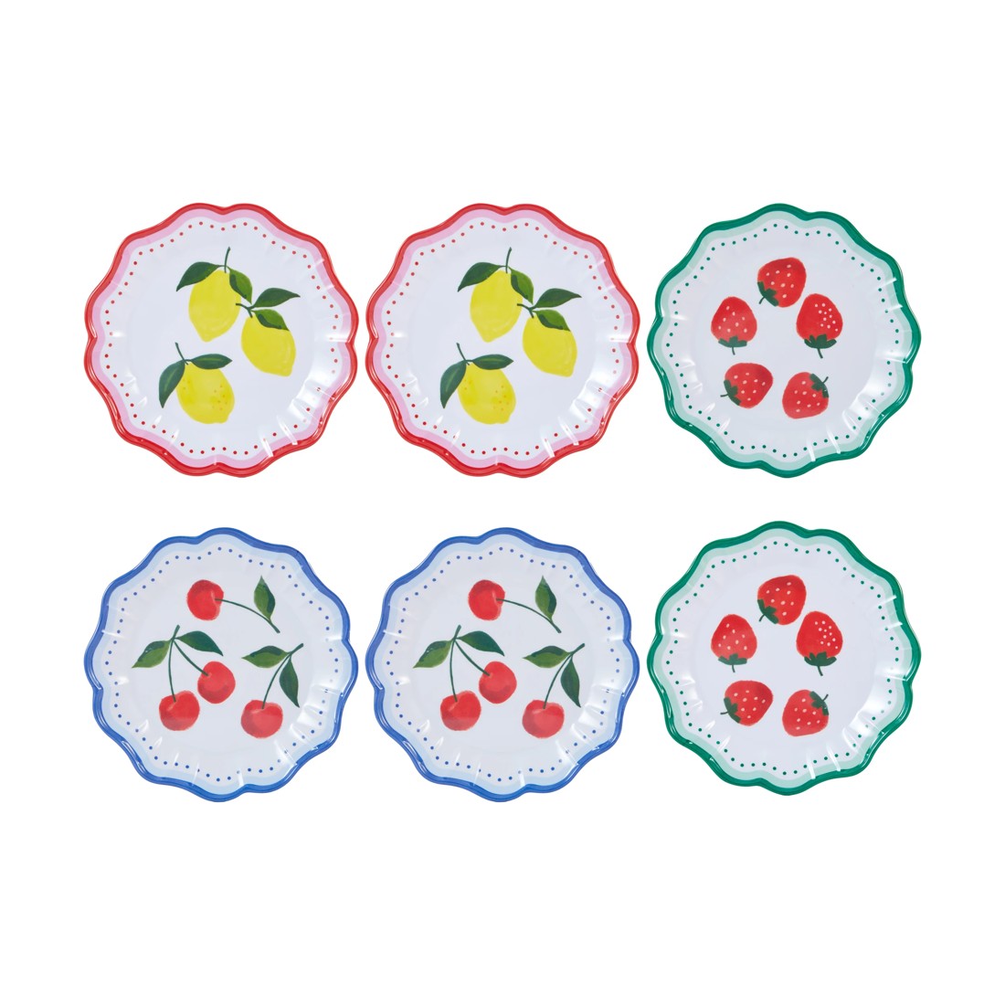 1 6 Pack Fruits Side Plates, 1 of 7