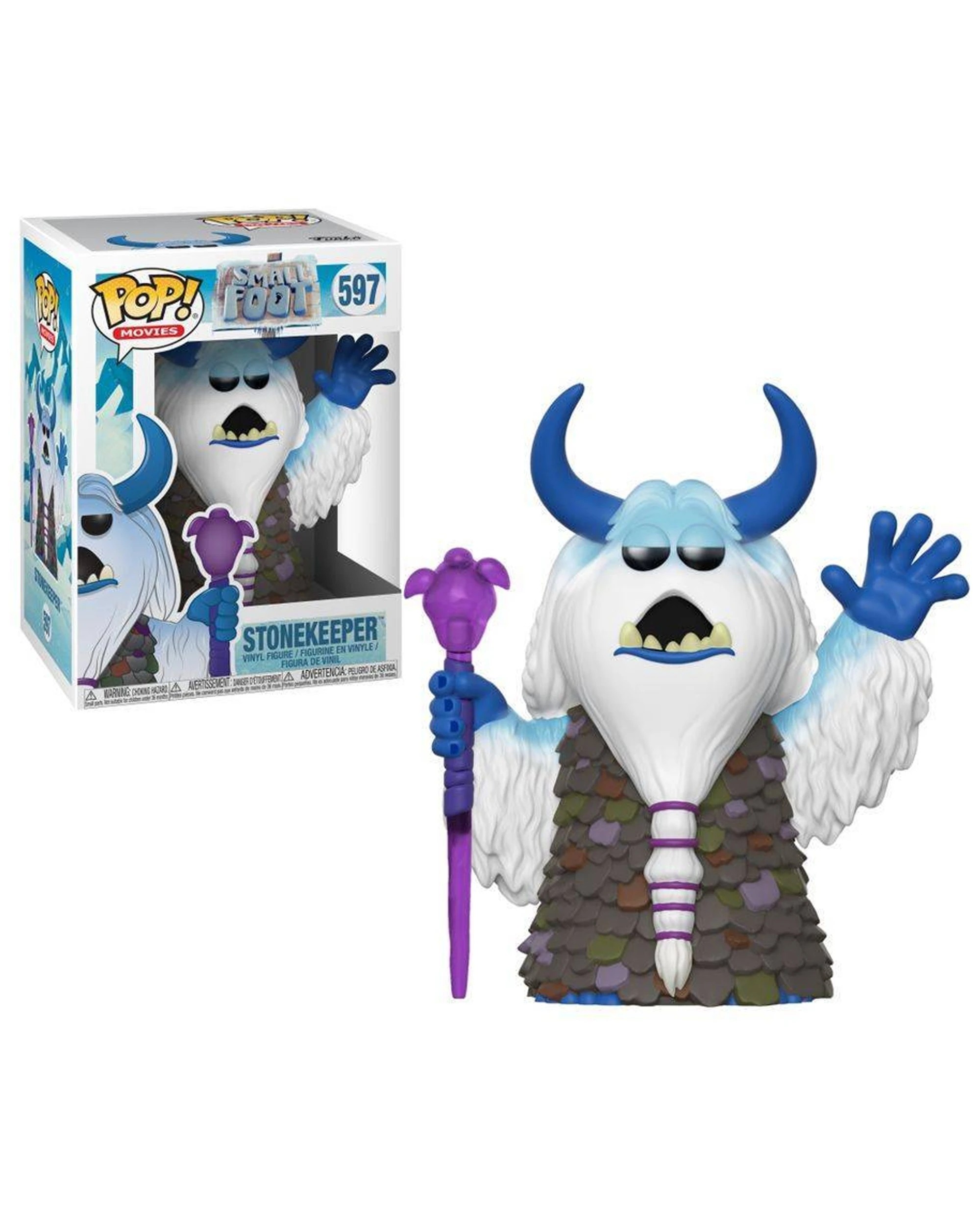 3 Pop Vinyl Figurine Smallfoot - Stonekeeper Action Figure Collectible 10cm - White, 3 of 3