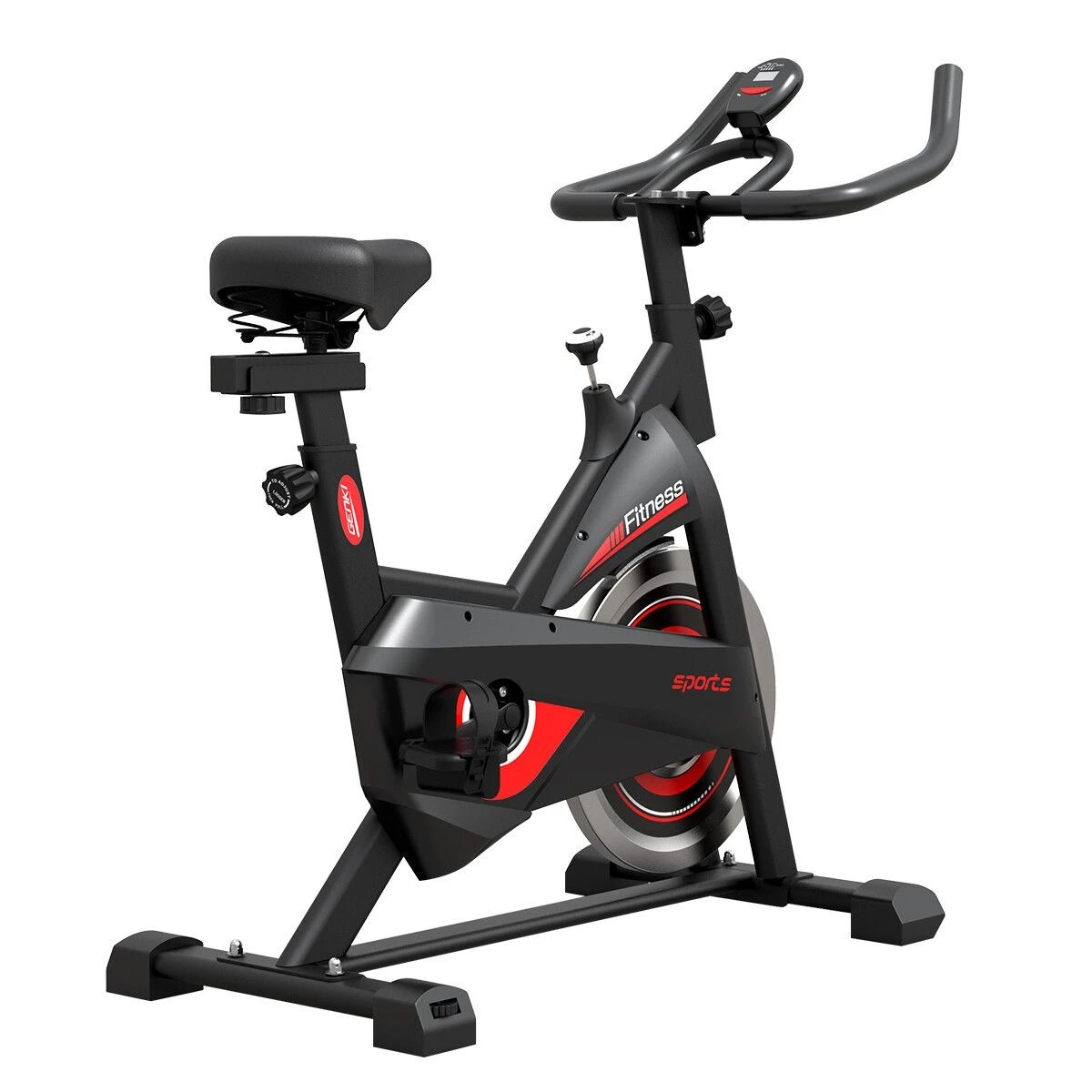2 GENKI Fitness Spin Bike Indoor Cycling Home Exercise - Black, 2 of 2