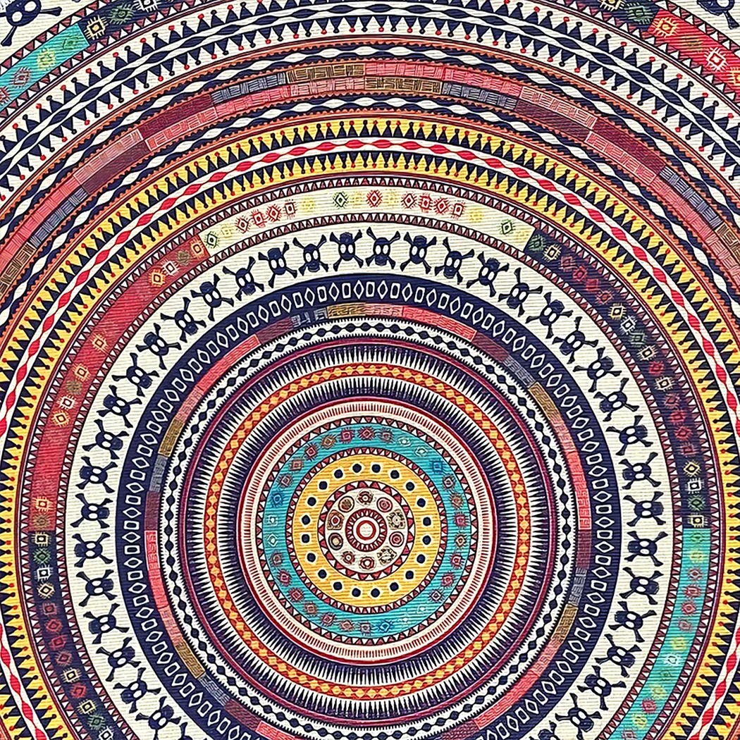 6 Marlow Persian Red Pattern Machine Washable Doormat, 6 of 8