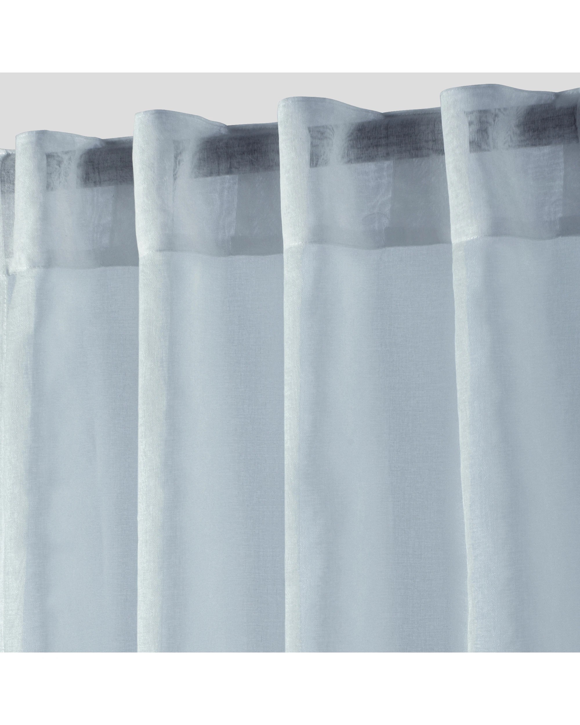 2 Cadence & Co. Kirra Sheer Concealed Tab Top Curtain Twin Pack 90x223cm - Sky, 2 of 4