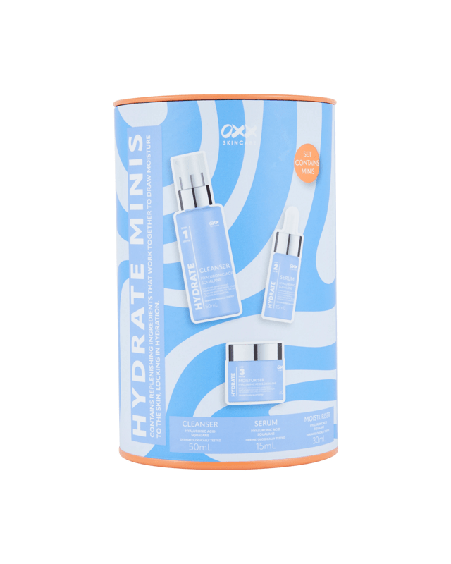 OXX Skincare Hydrating Mini Set - Hyaluronic Acid and Squa