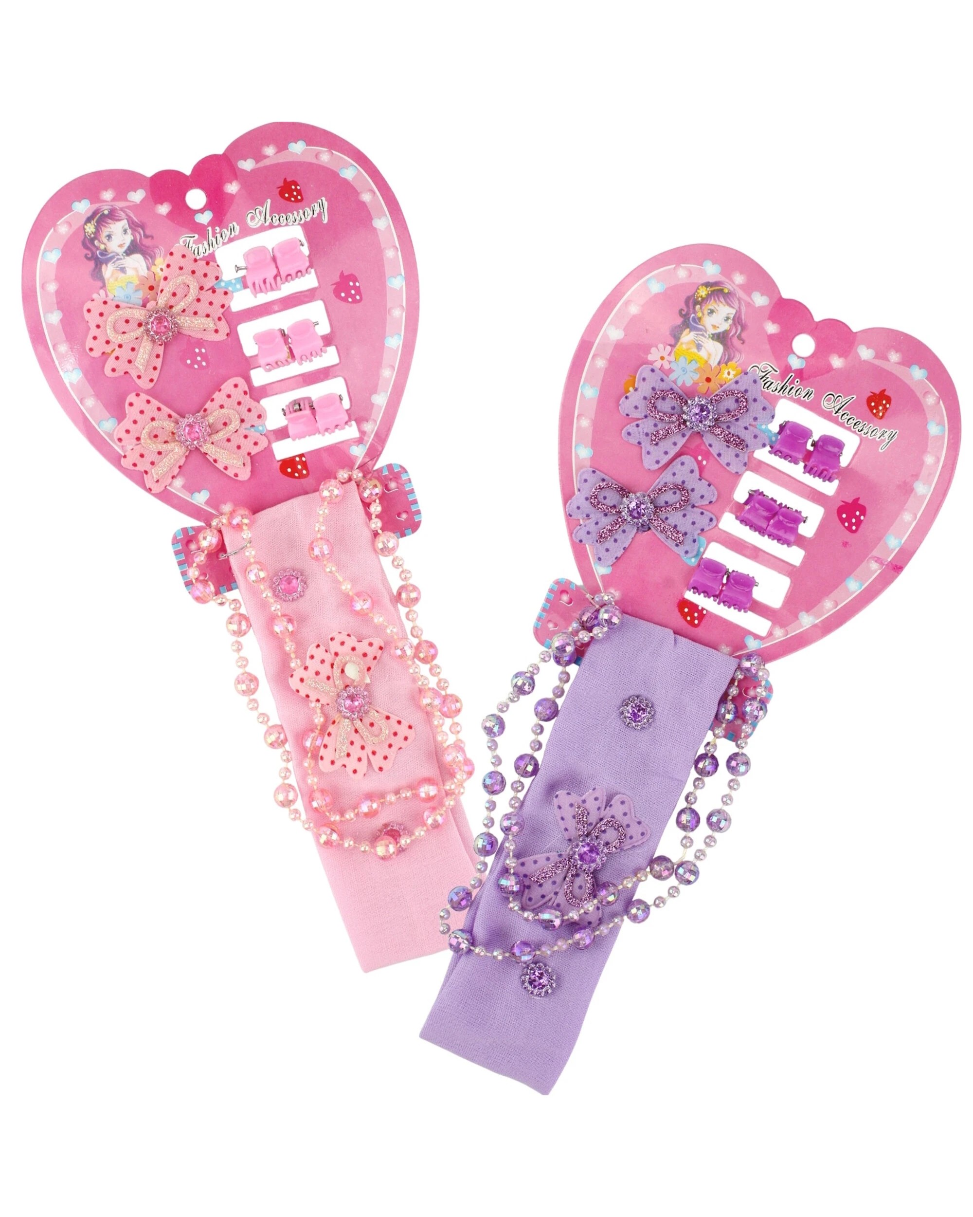 2 JD Party Sparkle Bows Necklace & Accessories Set 10 pieces - Assorted, 2 of 2
