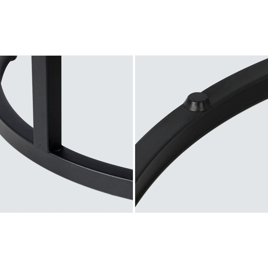 5 Oikiture Set Of 2 Coffee Table Round Nesting Side End Table
 - Brown, 5 of 10