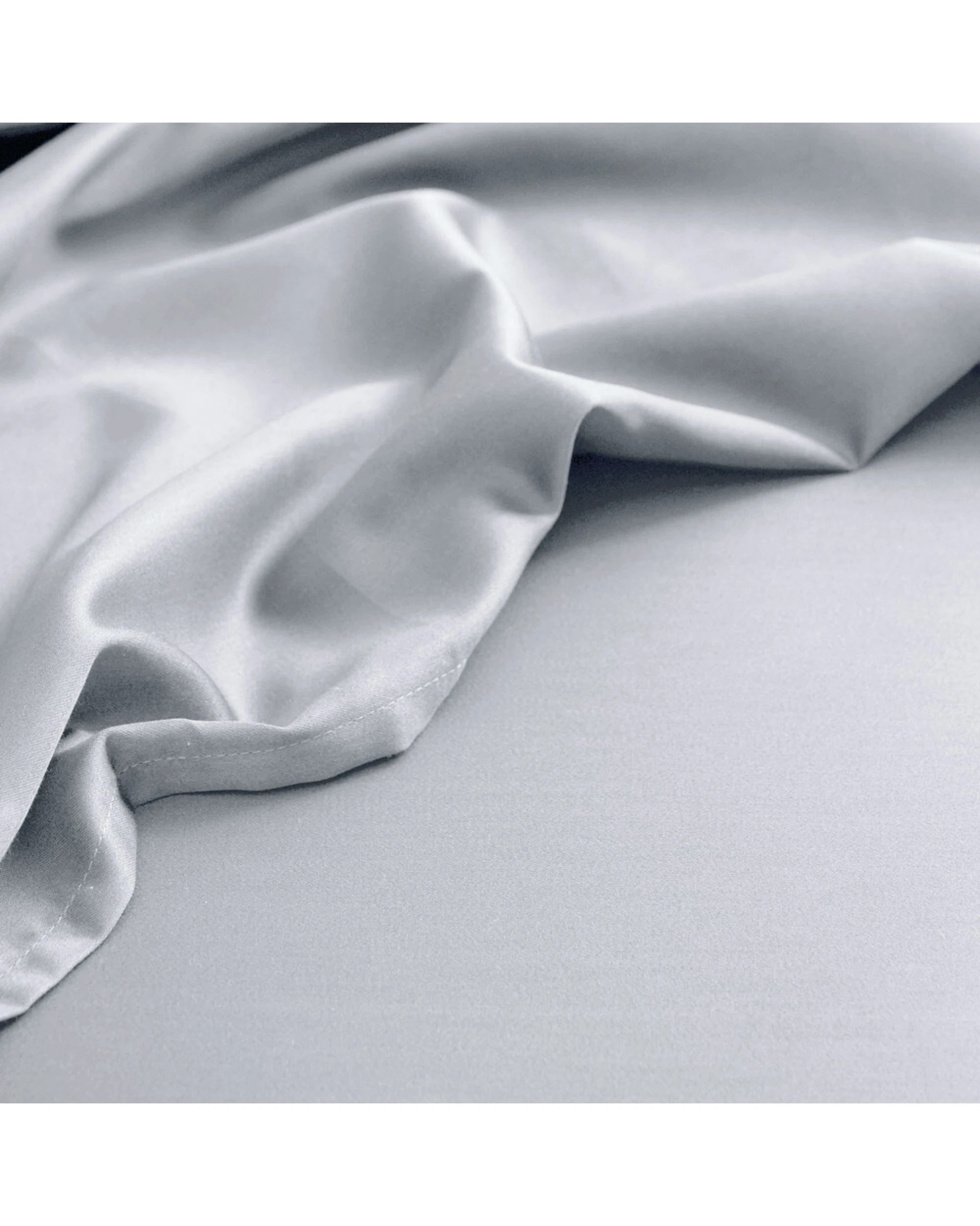 2 Canningvale Palazzo Royale 1000TC Cotton Polyester Fitted Sheet Set - King Bed - Silver, 2 of 3