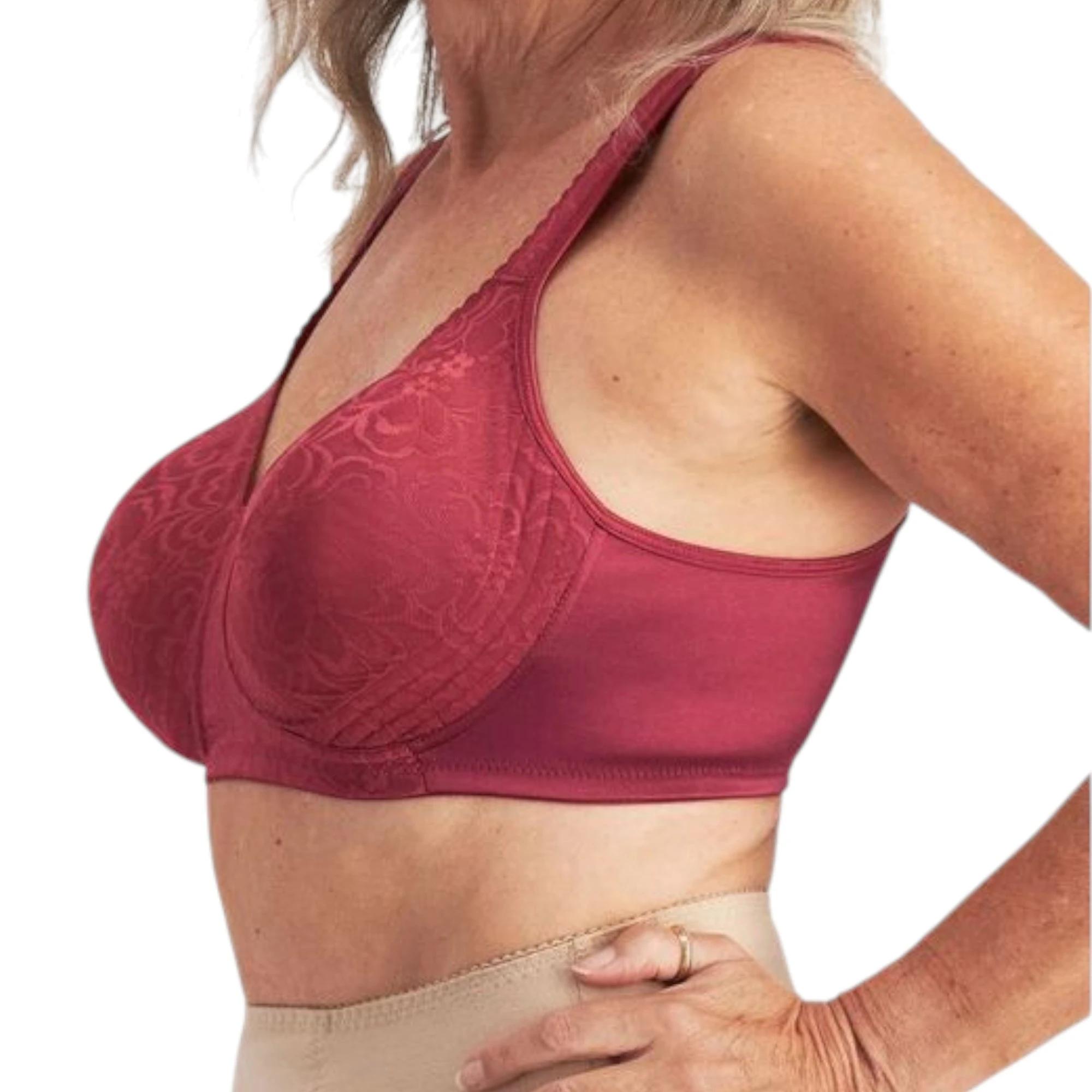 2 Playtex Womens Ultimate Lift and Support Bra Burgundy BURGUNDY, 2 of 4